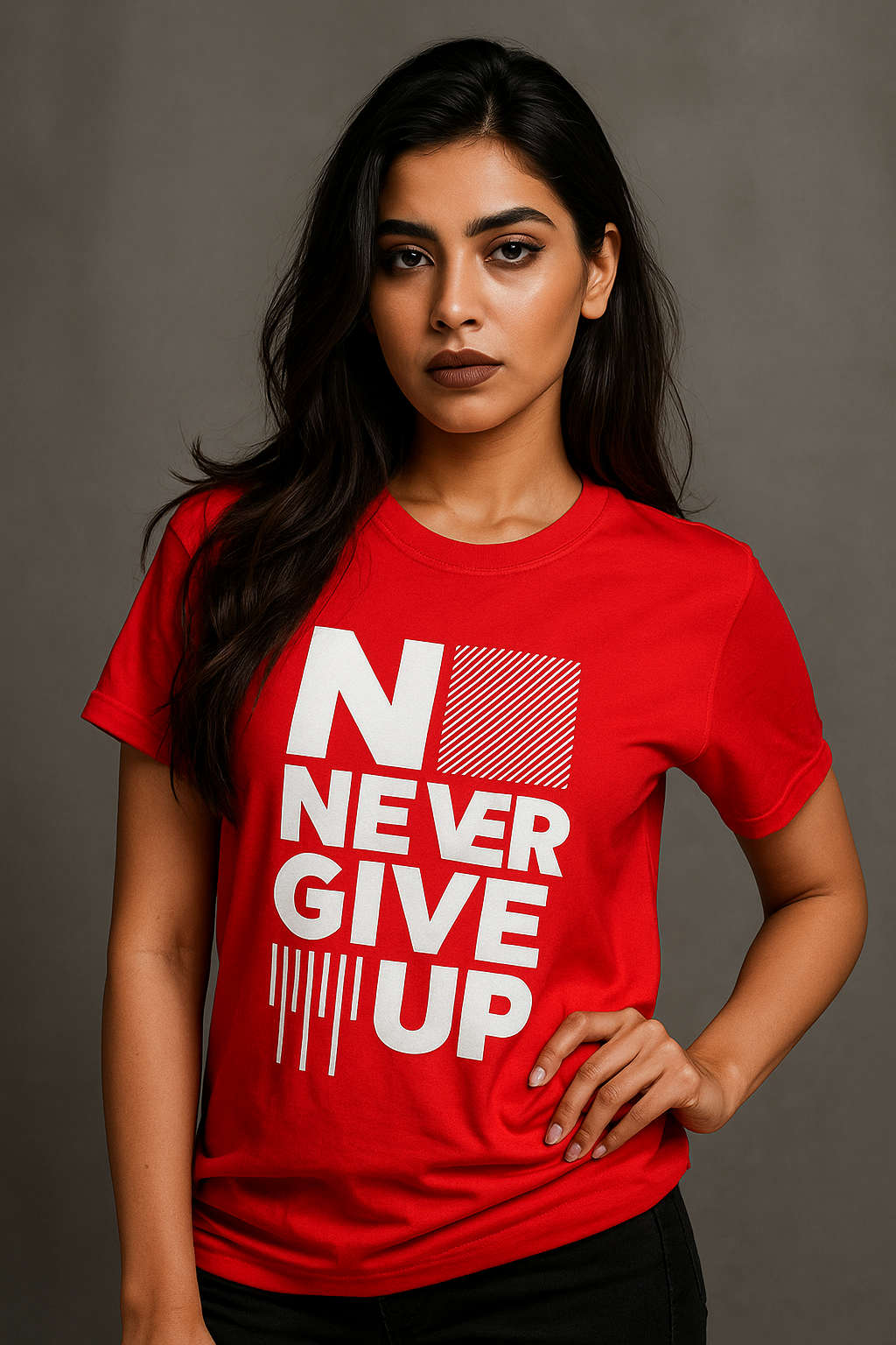 Never Give Up Graphic T-Shirt