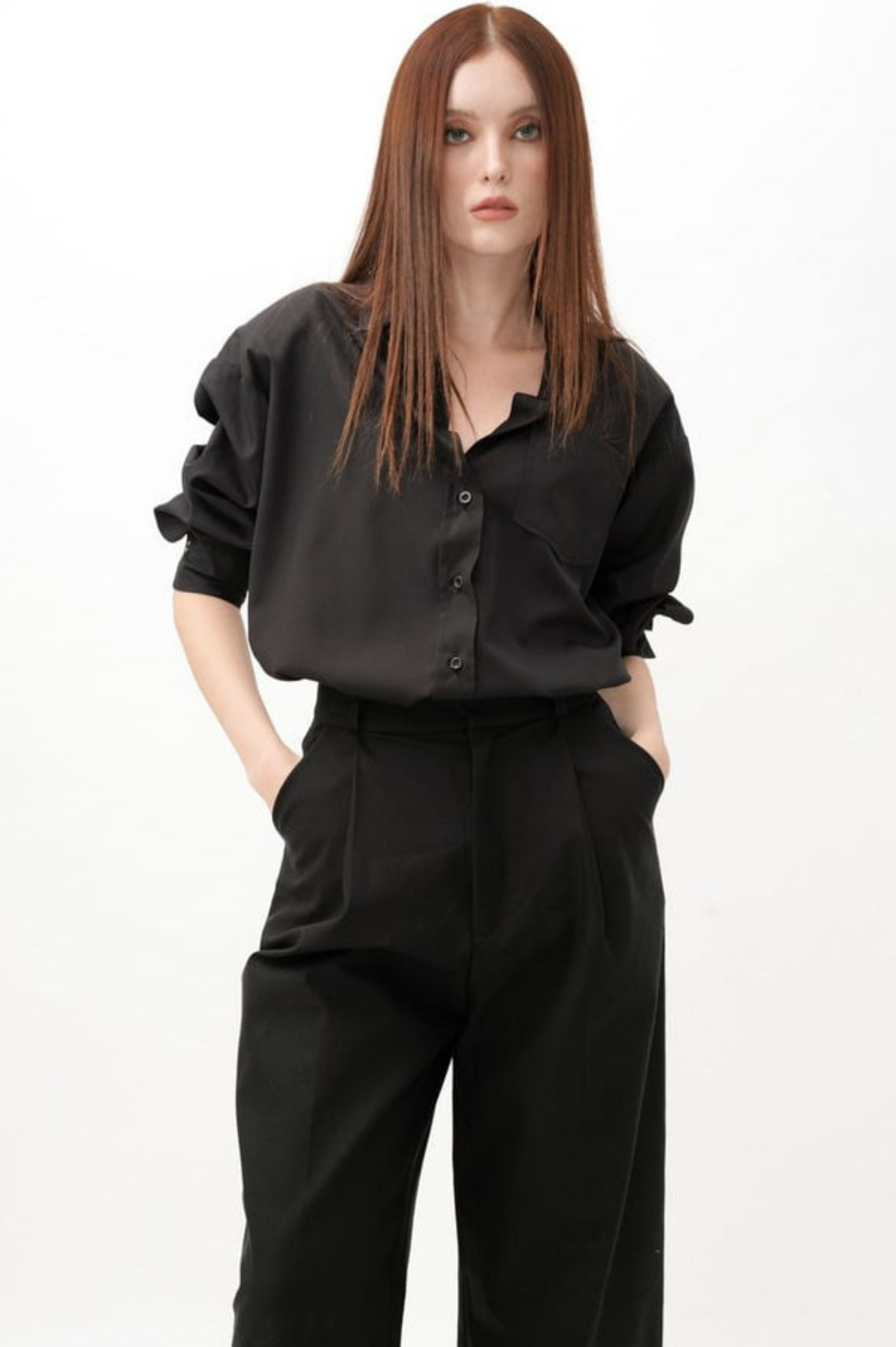 Button Down Shirt Black