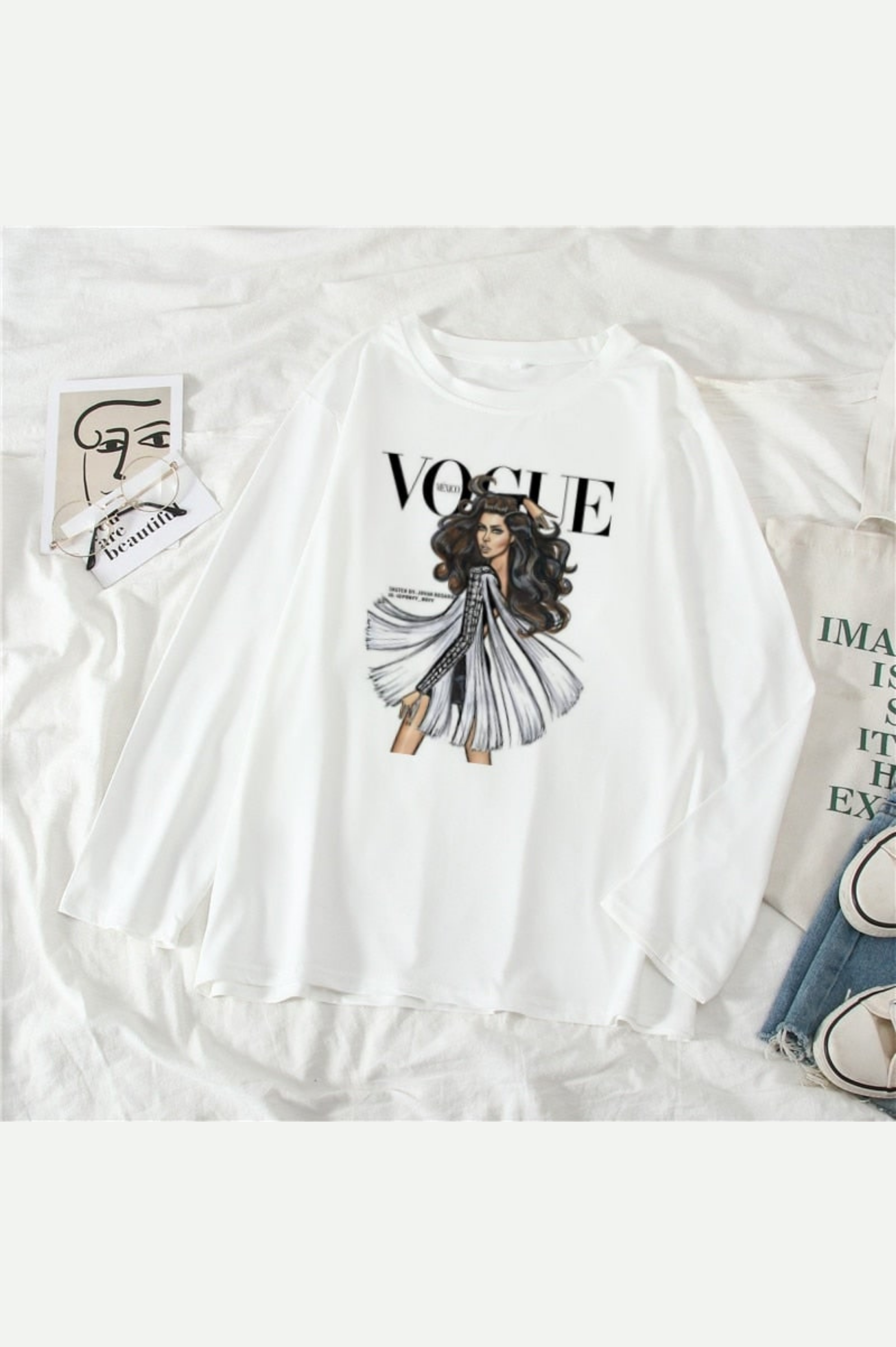 Vogue Graphic Long Sleeve T-shirt