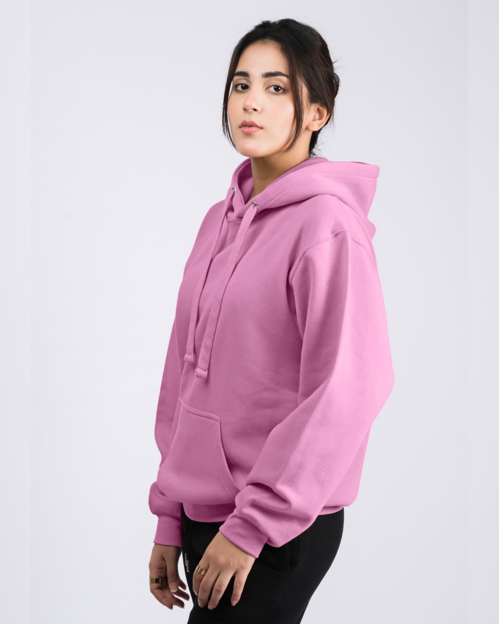 Premium Oversized Fit Pull Over Hoodie Pink