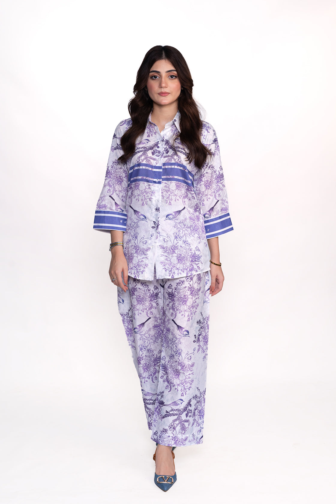 Dior Iris Printed Swiss Lawn Co-Ord Set