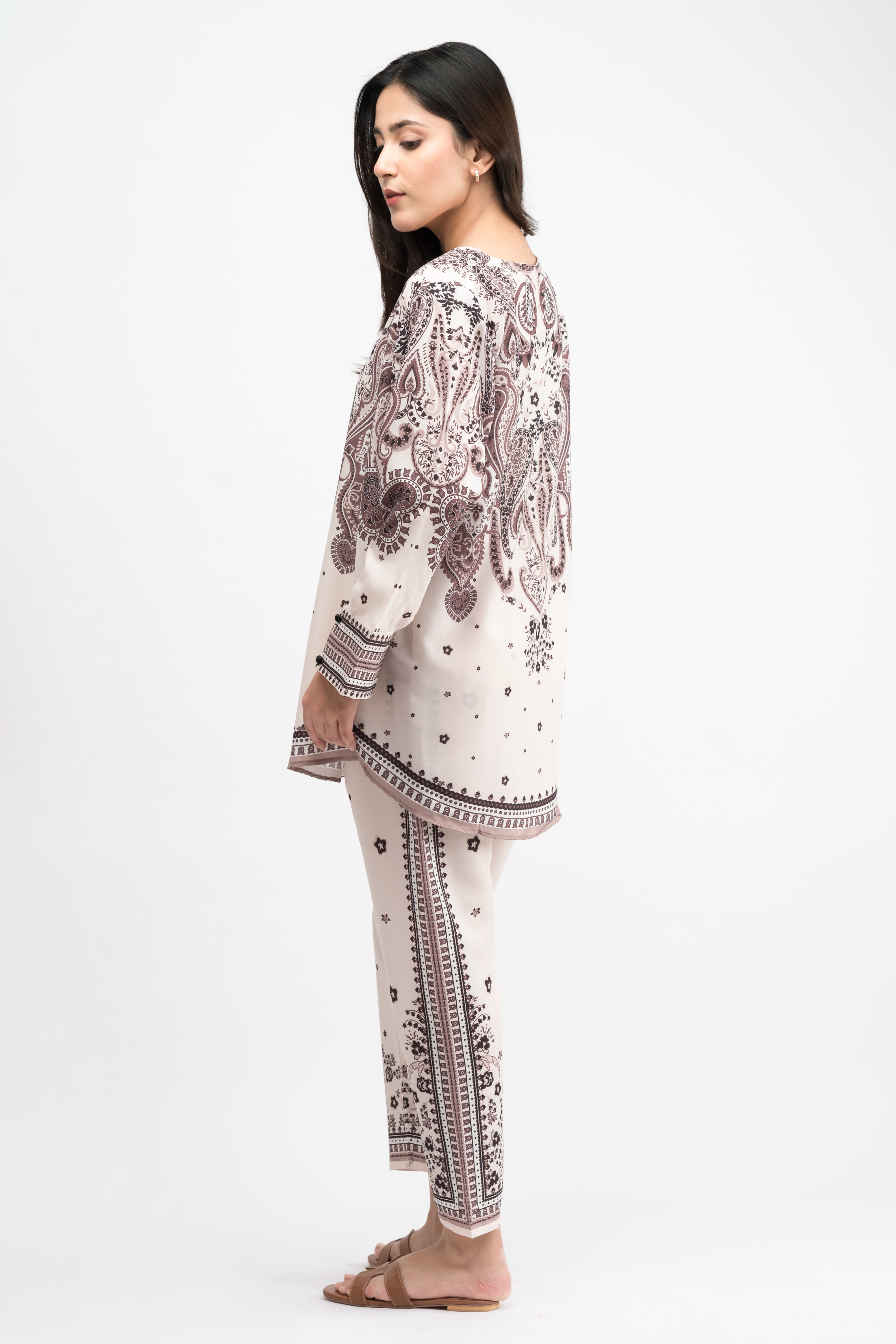 Azel Printed Swiss Lawn Co-Ord Set