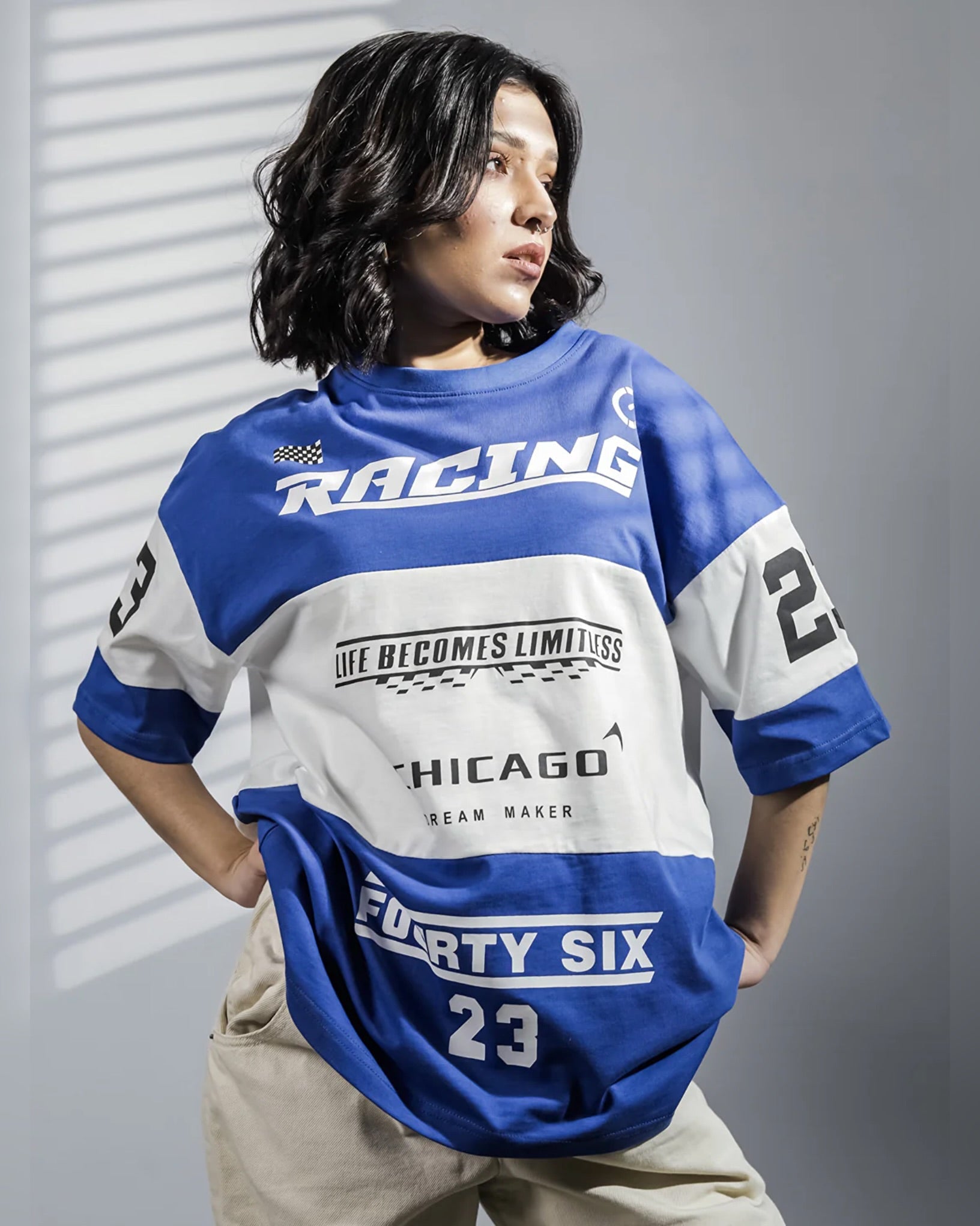 RF Chicago Dryfit Oversized Jersey Blue