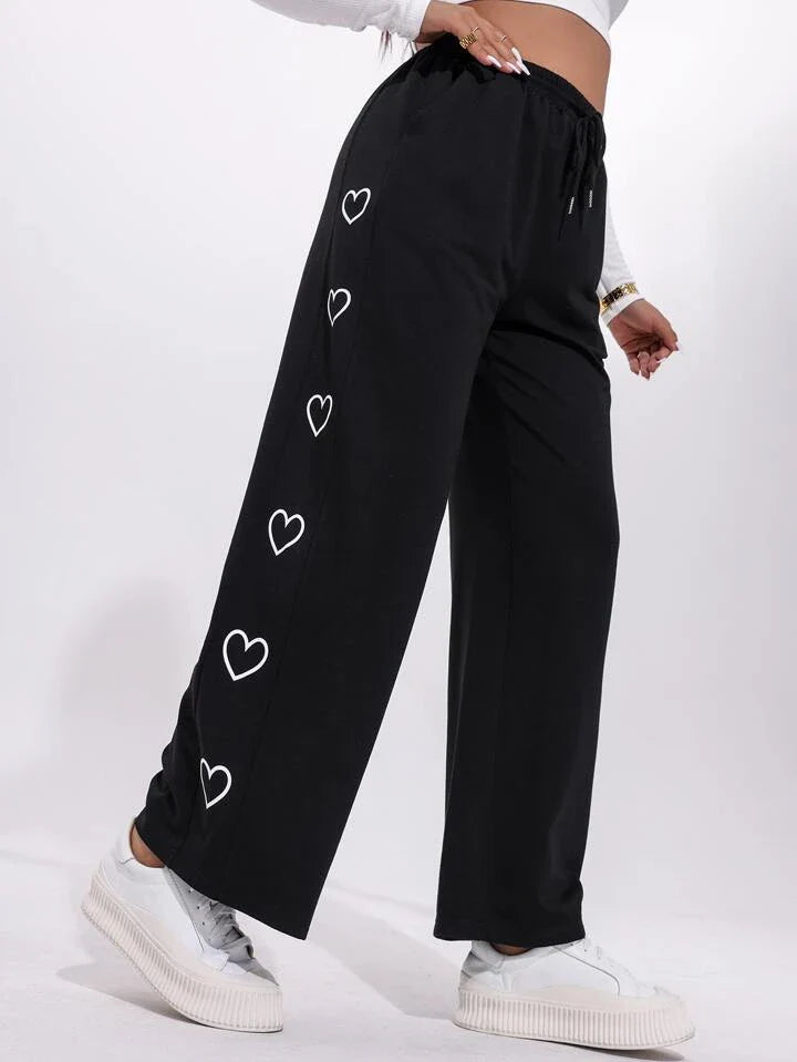 Black Hearts Summer Trouser Pant