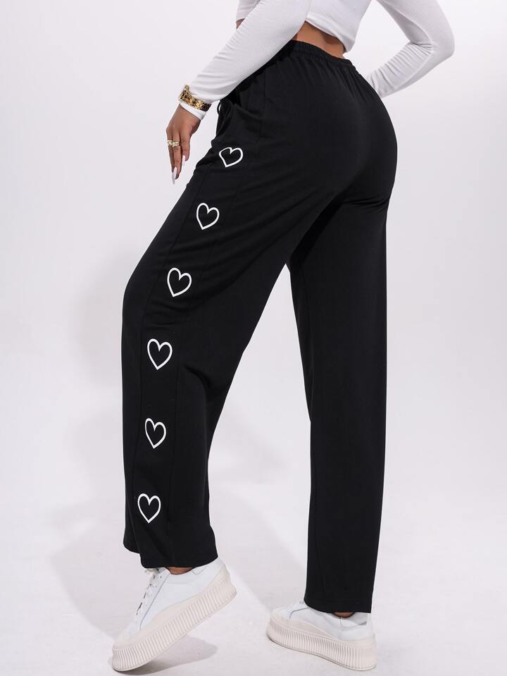 Black Hearts Summer Trouser Pant