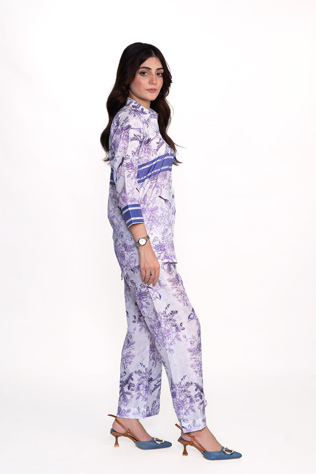 Dior Iris Printed Swiss Lawn Co-Ord Set