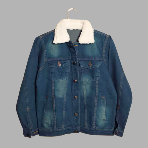 Arctic Collar Vintage Denim Jacket