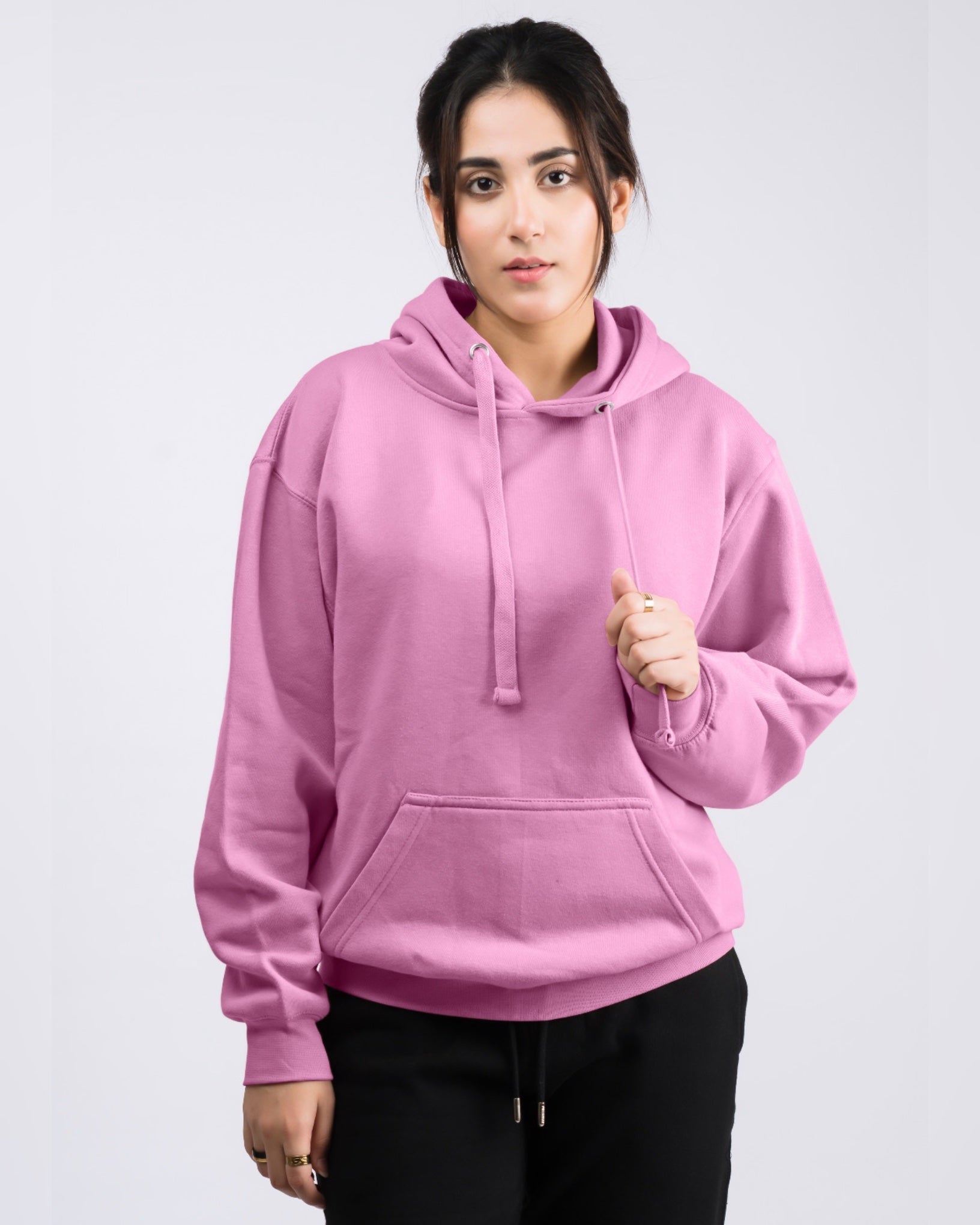 Premium Oversized Fit Pull Over Hoodie Pink