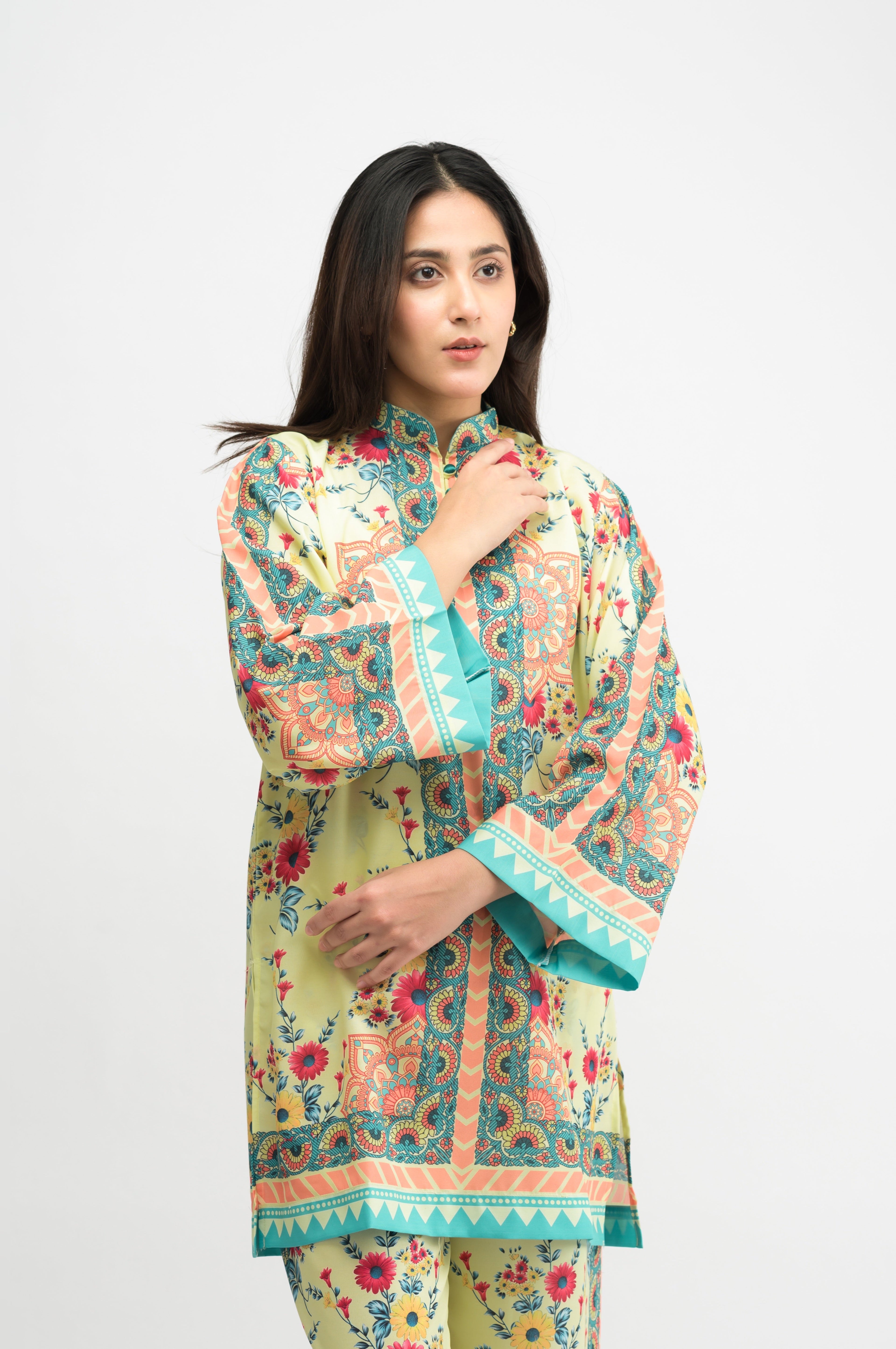 Emerino Printed Swiss Lawn Co-Ord Set