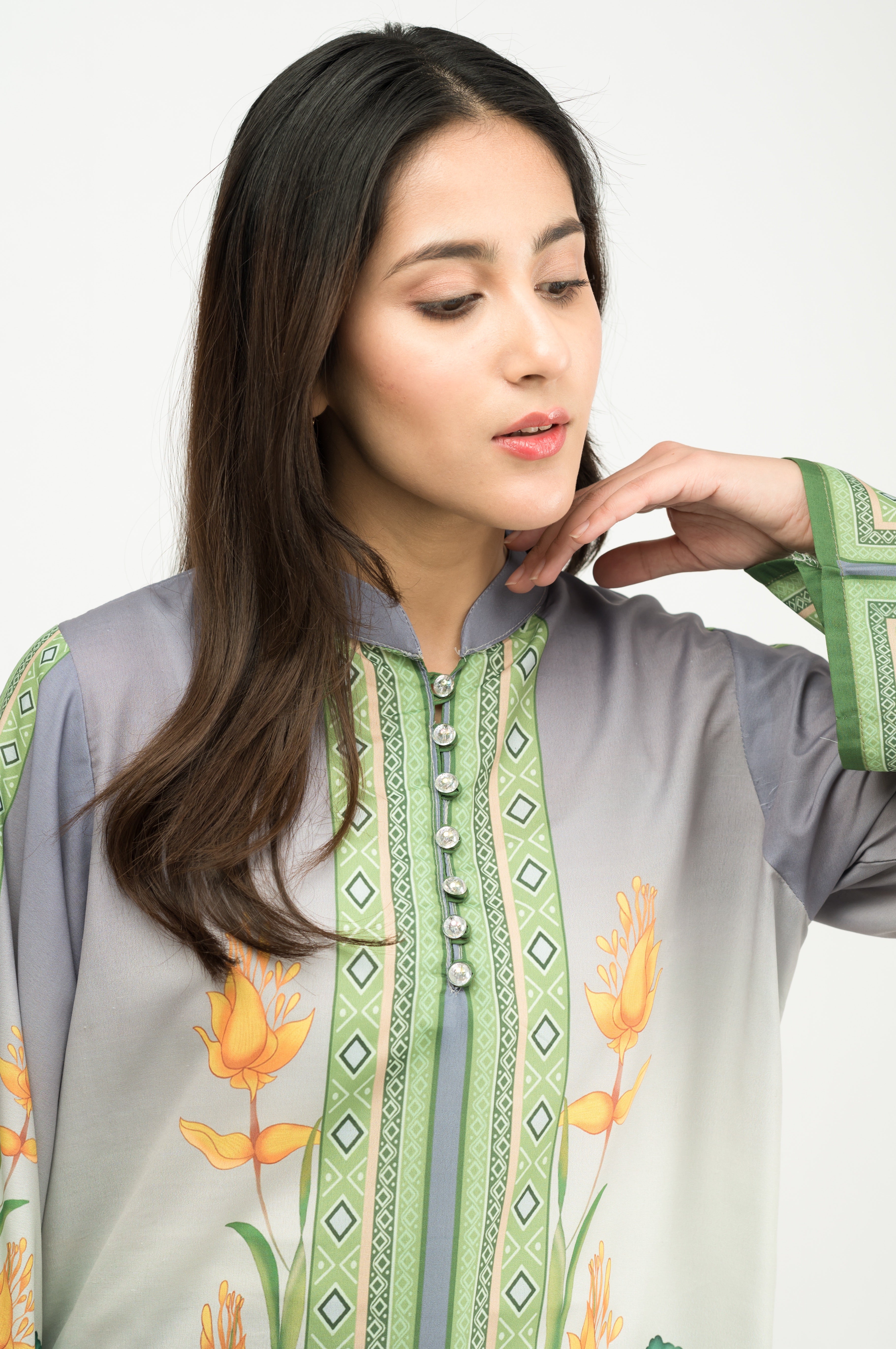 Azmin Printed Swiss Lawn Co-Ord Set