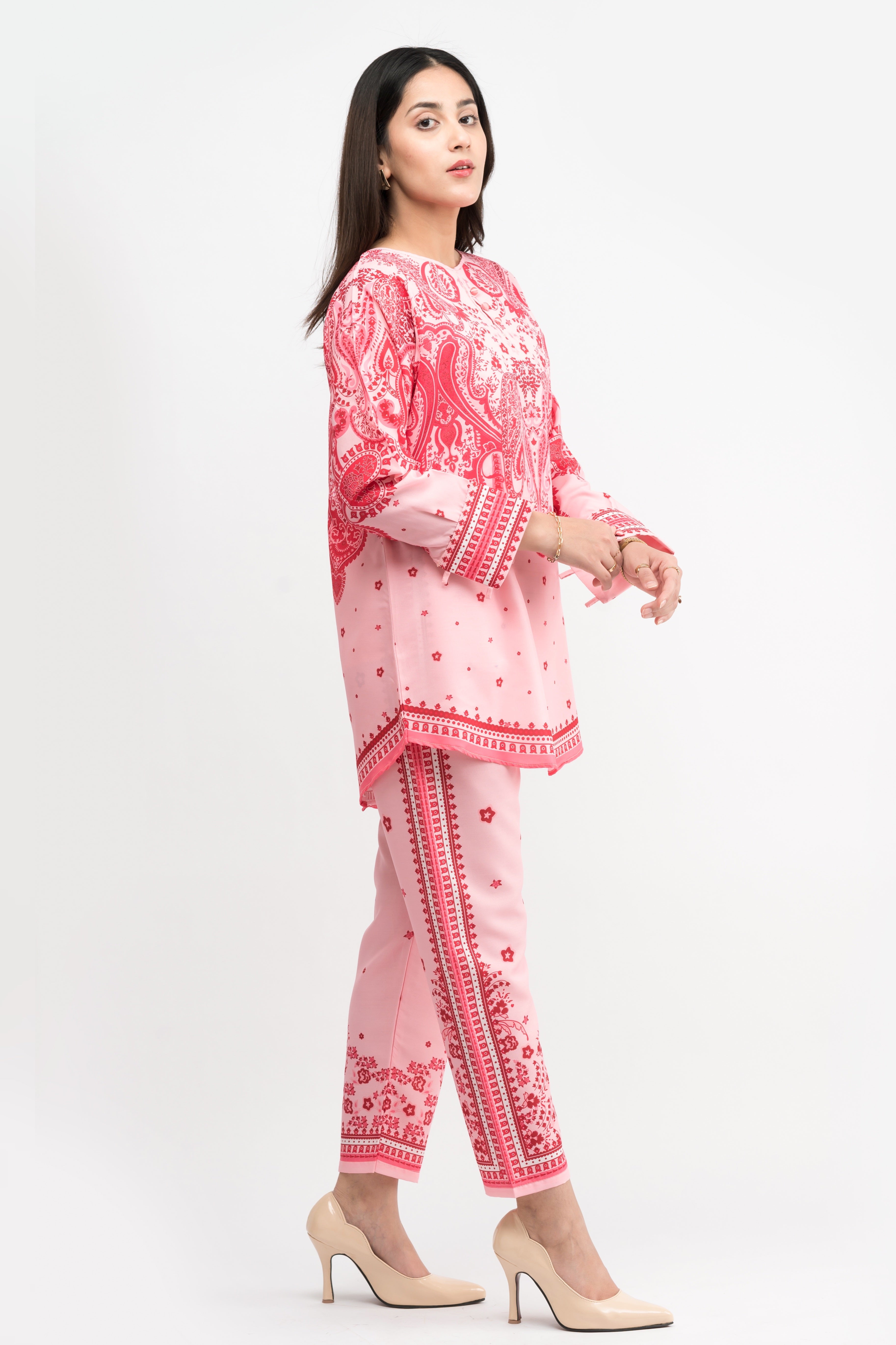 Ava Splash Printed Swiss Lawn Co-Ord Set