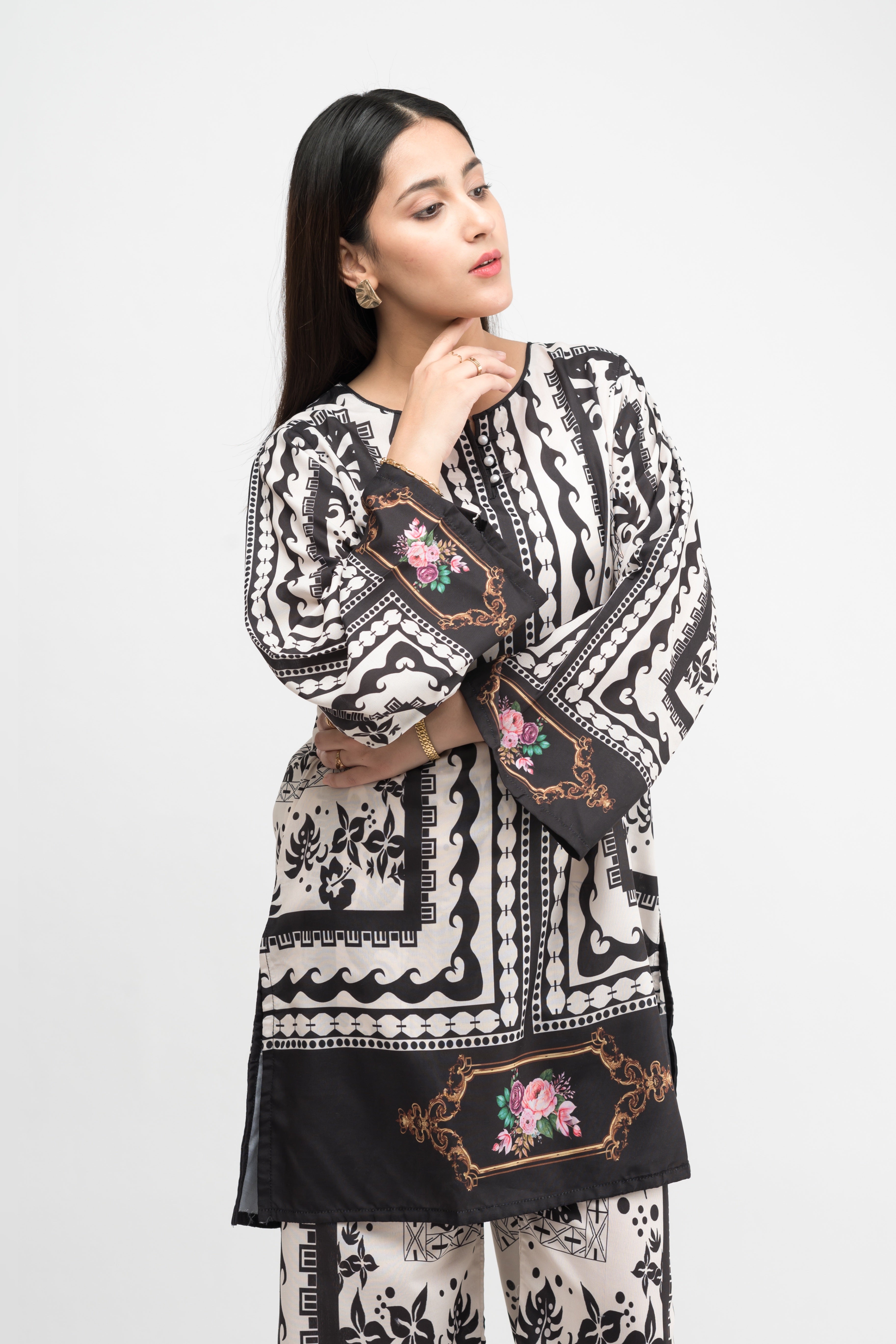 Clara Printed Swiss Lawn Co-Ord Set