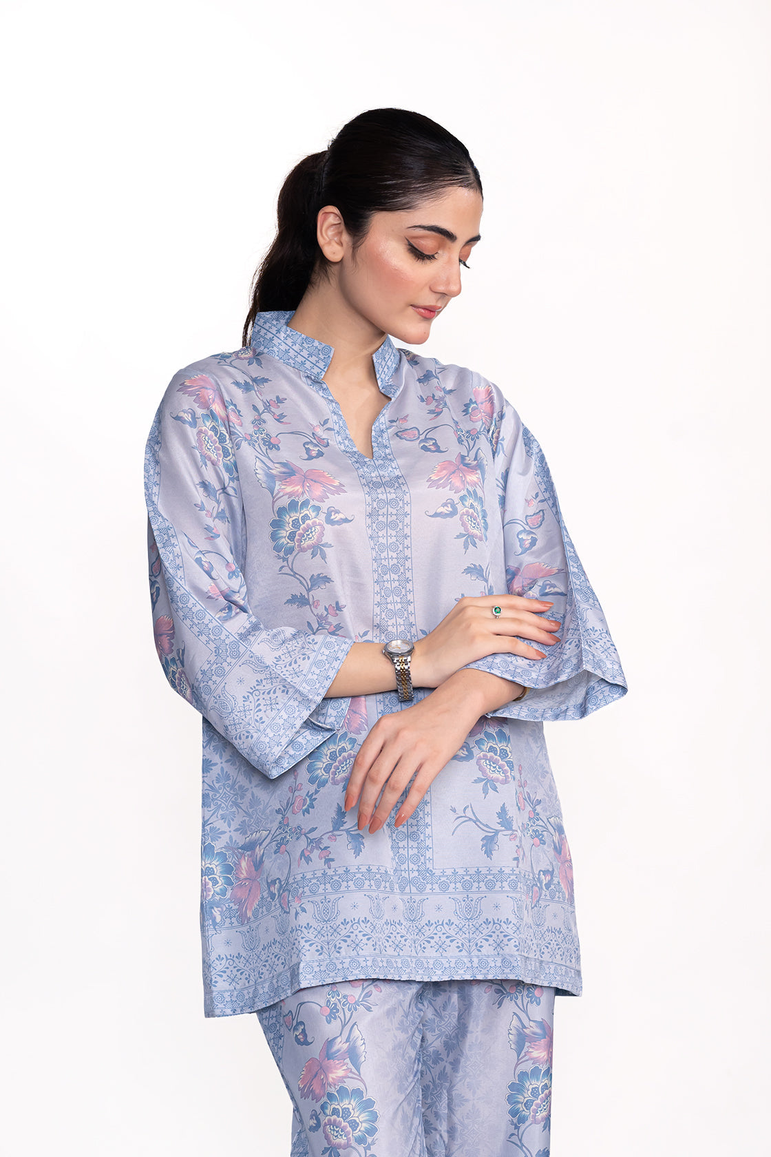 Oleander Printed Swiss Lawn Co-Ord Set