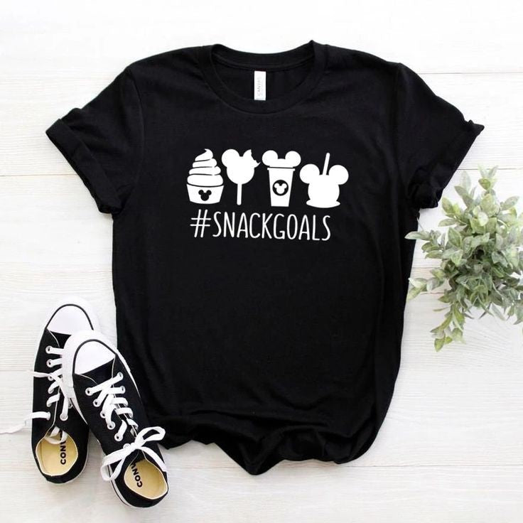 Snack Goals Graphic Drop Ahoulder Oversized Tee
