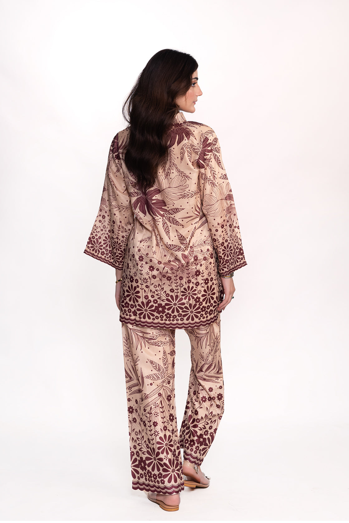 Begonia Printed Swiss Lawn Co-Ord Set