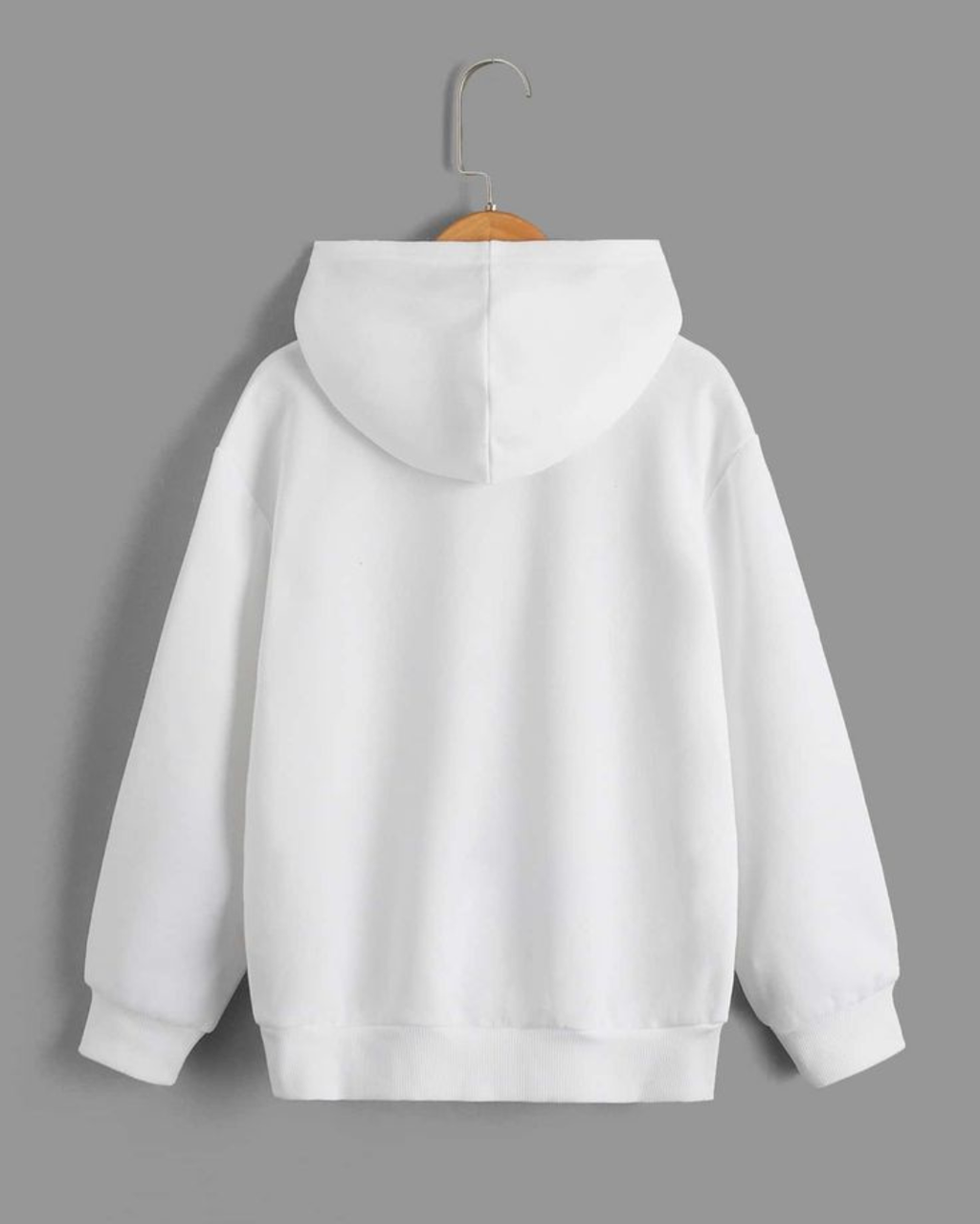 Premium White Pullover Hoodie