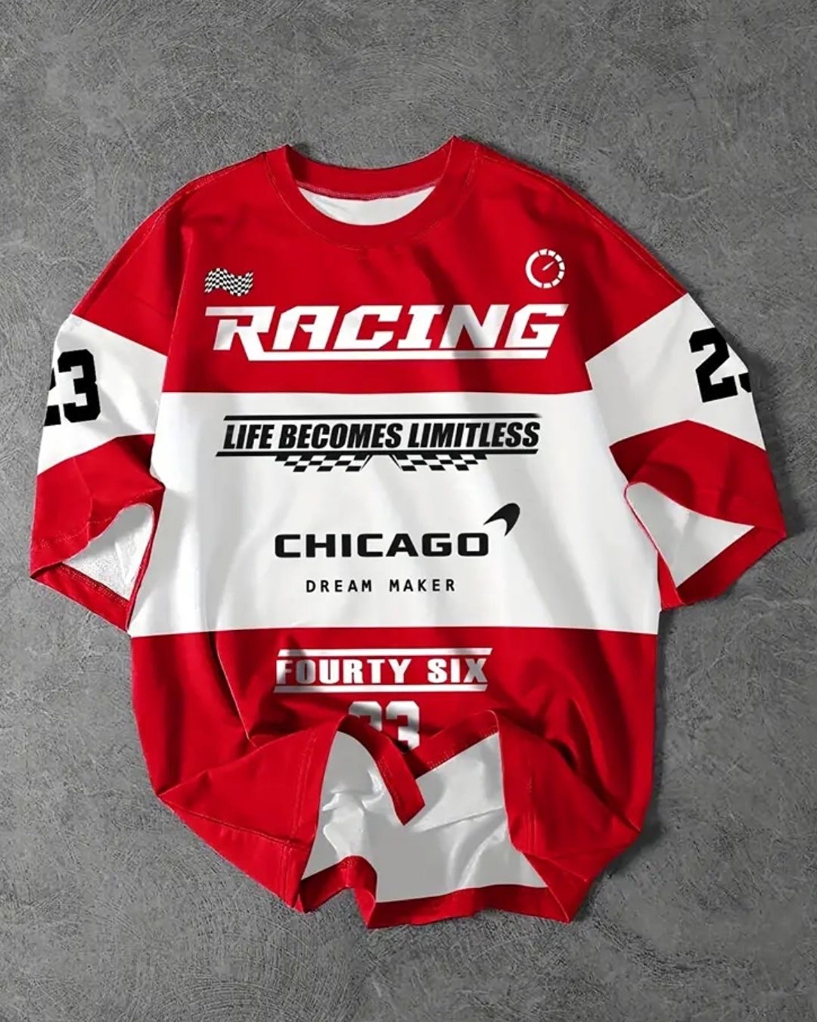 RF Chicago Dryfit Oversized Jersey Red
