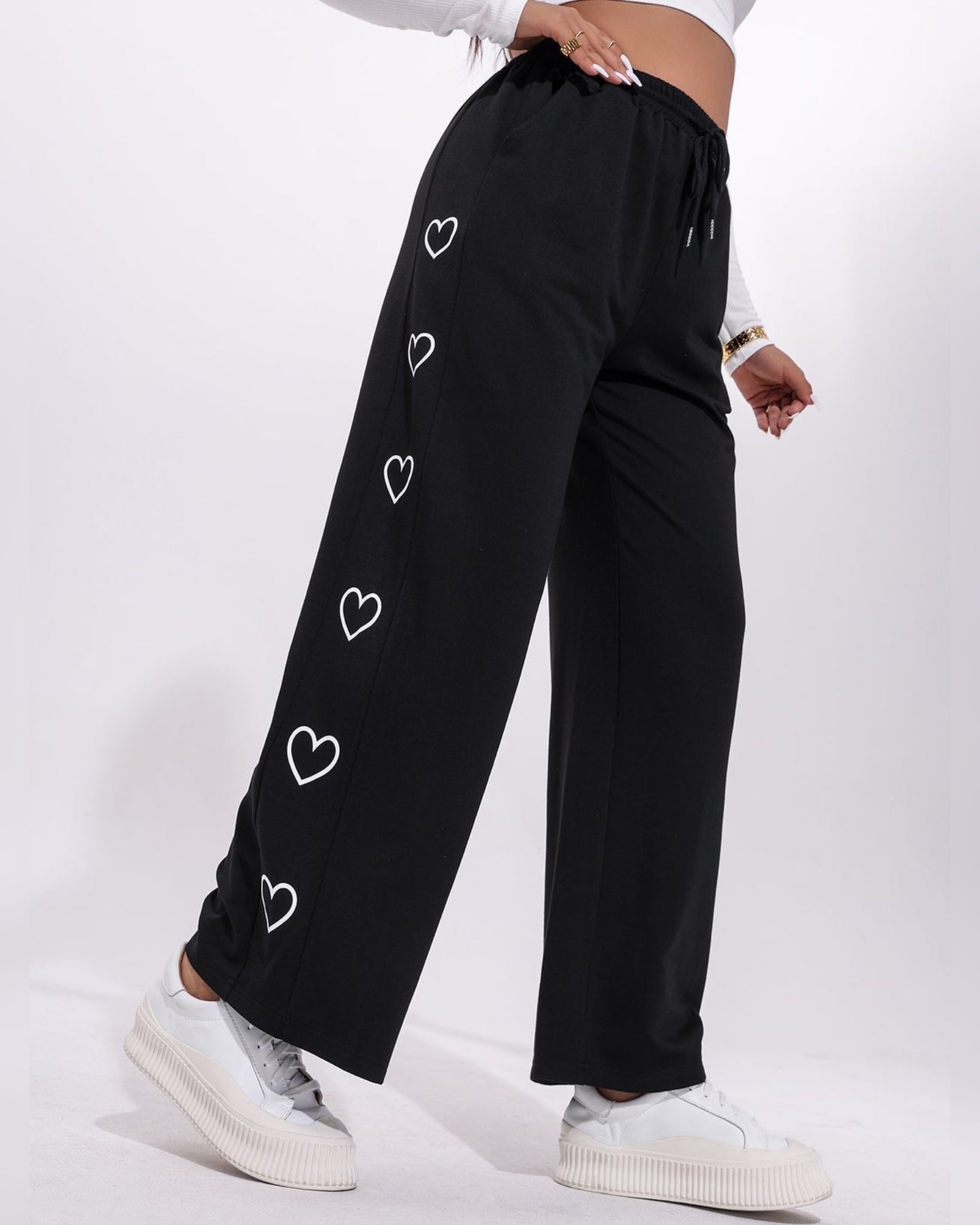Black Hearts Summer Trouser Pant