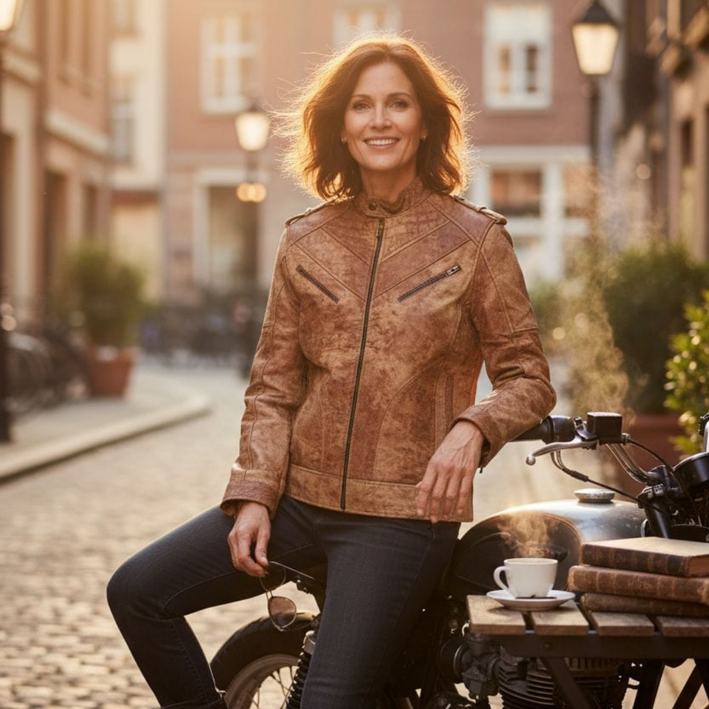 Two Torn Matt pure LAMB Leather Jacket