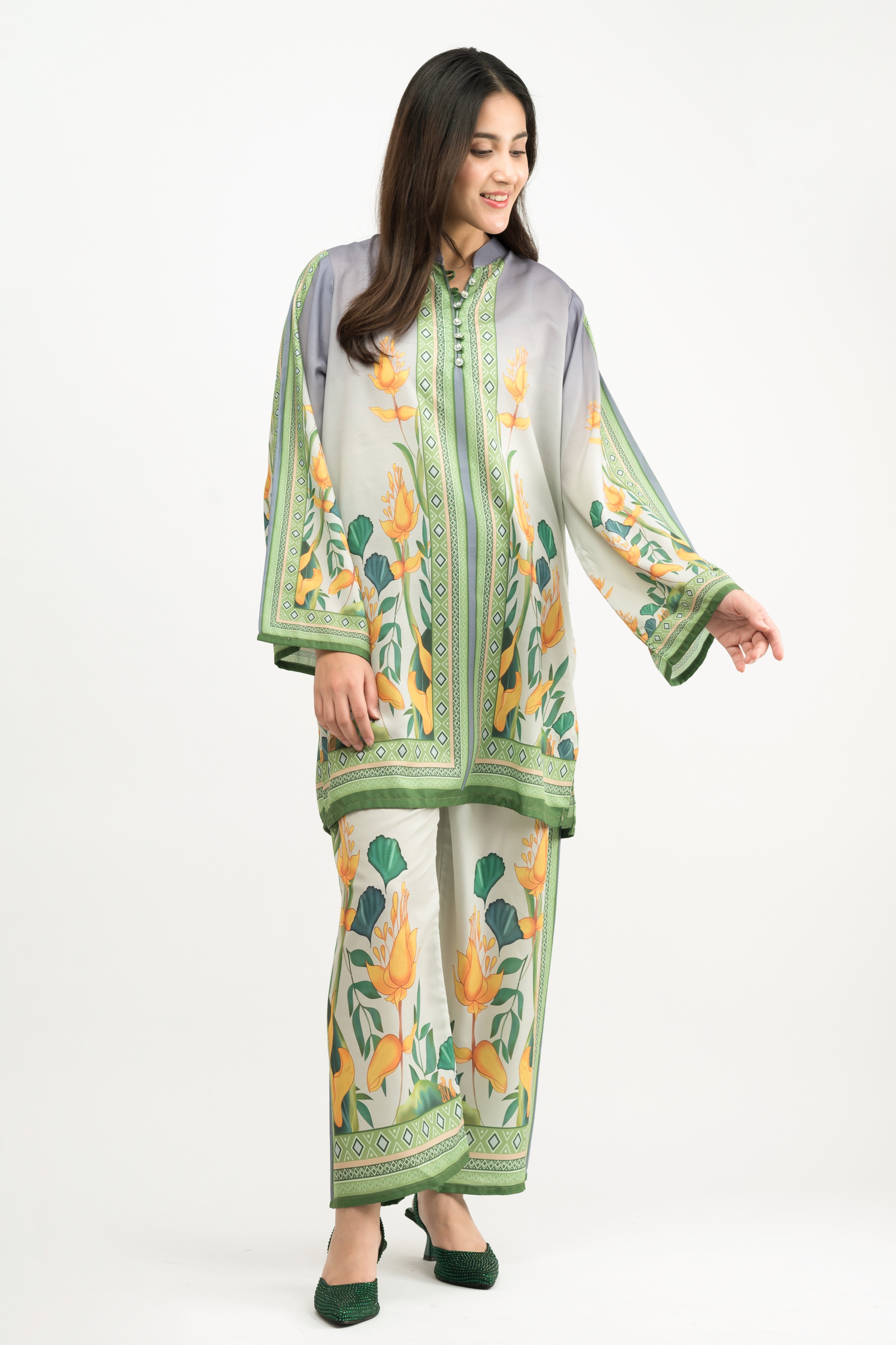 Azmin Printed Swiss Lawn Co-Ord Set