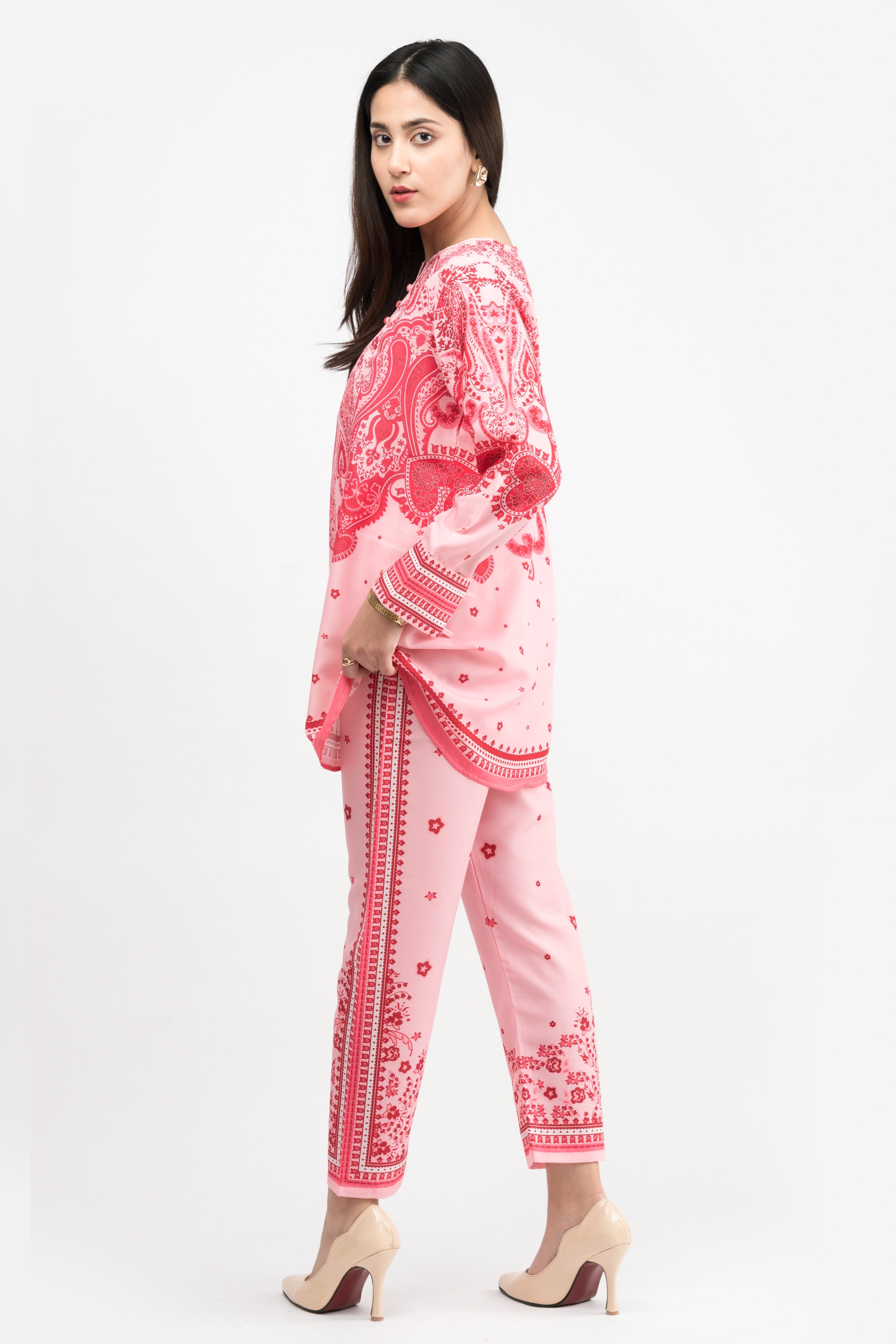Ava Splash Printed Swiss Lawn Co-Ord Set