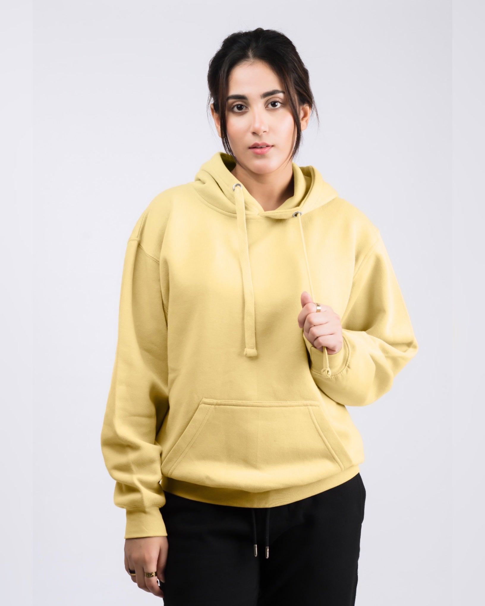 Premium Oversized Fit Pull Over Hoodie Lime