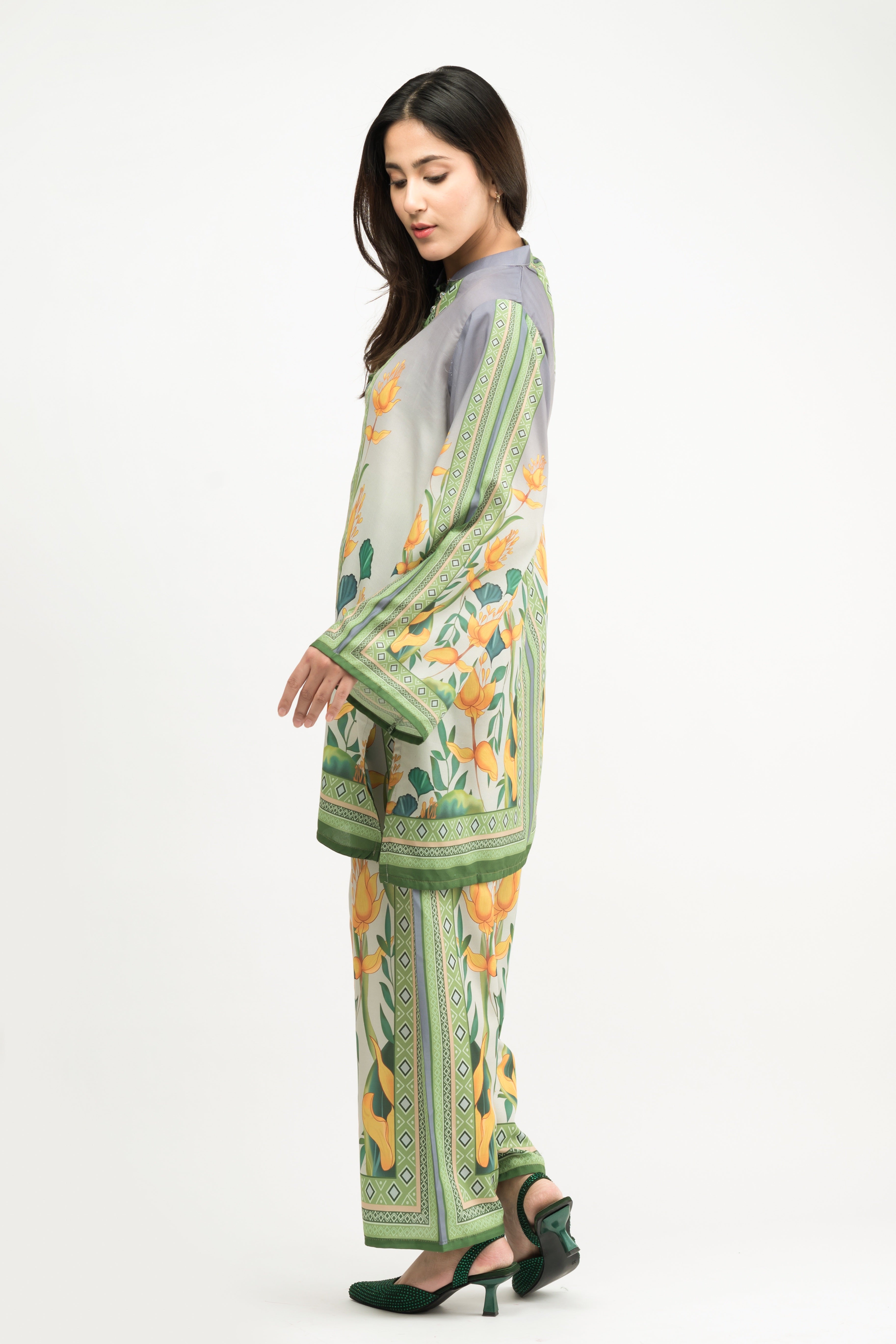 Azmin Printed Swiss Lawn Co-Ord Set