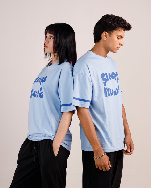 Sleep Mode Graphic Drop Shoulder Oversized Tee