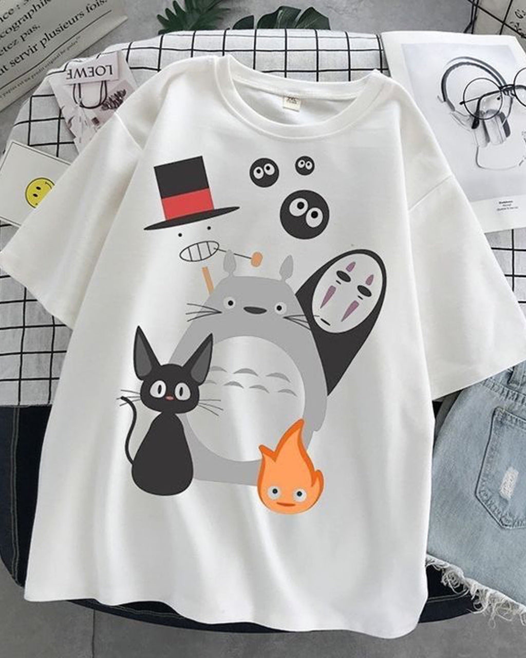 Cats Life Graphic Drop Shoulder Oversized T-shirt