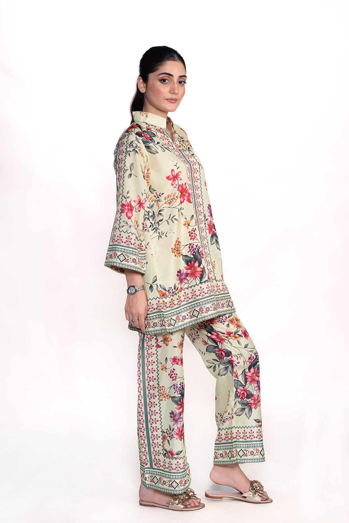 Camellia Printed Swiss Lawn Co-Ord Set