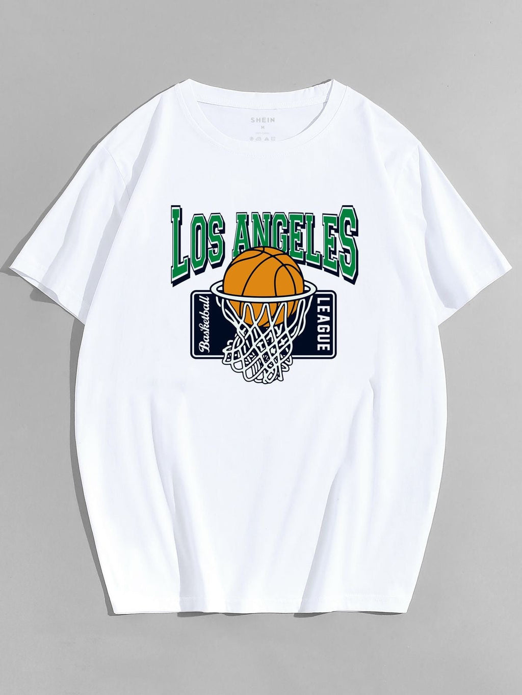 Leakers Los Angeles Graphic Drop Shoulder Oversized T-shirt White