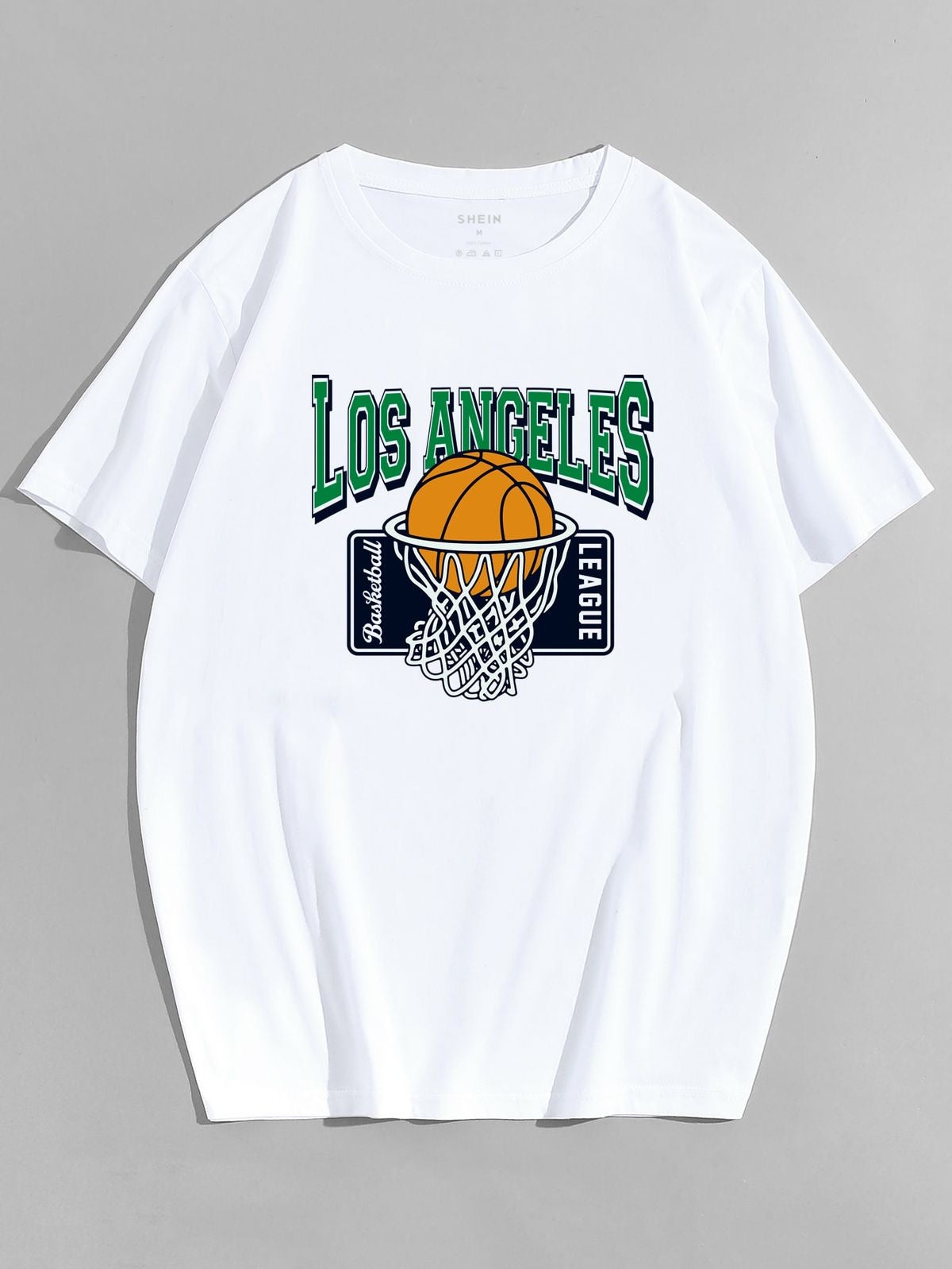 Leakers Los Angeles Graphic Drop Shoulder Oversized T-shirt White