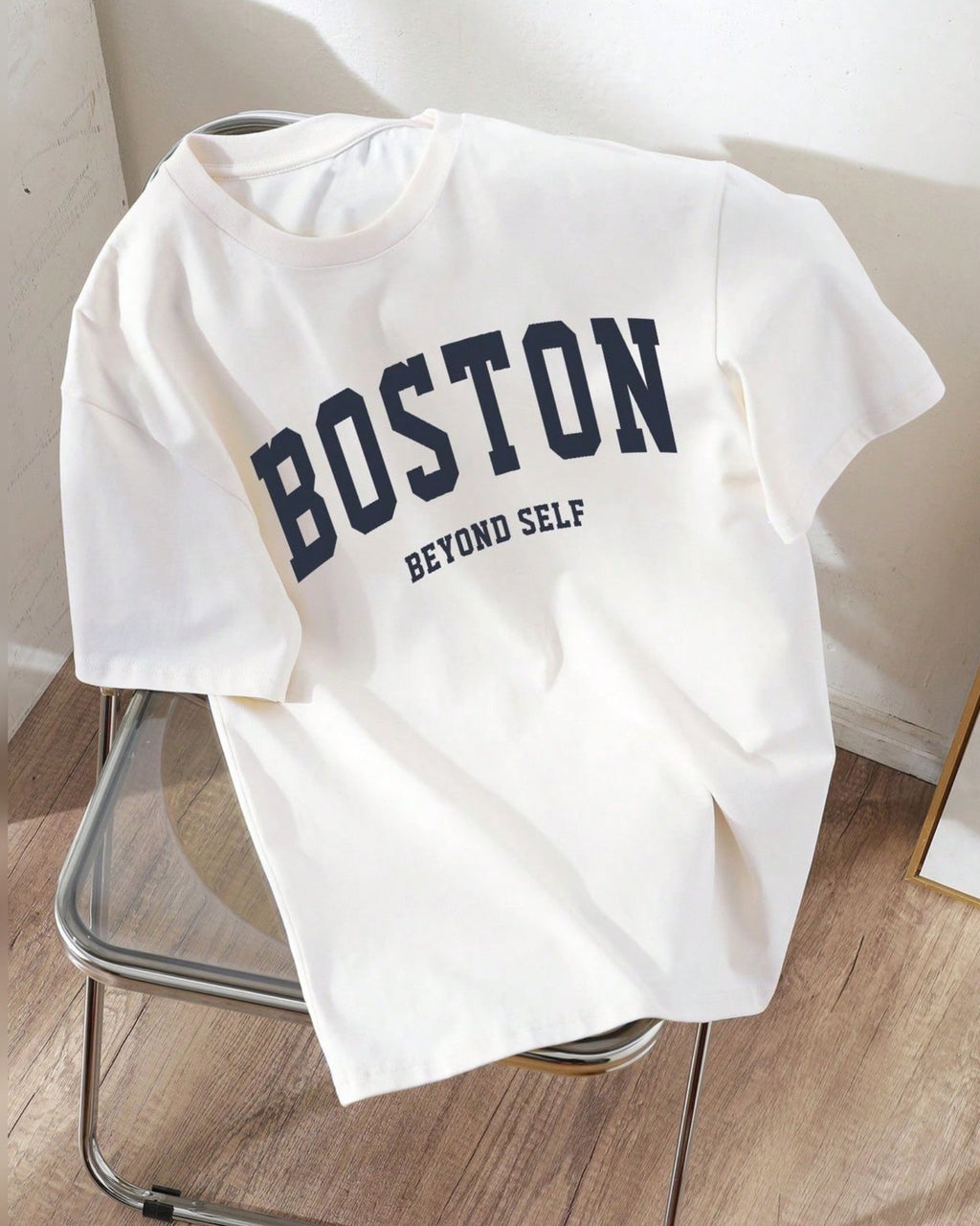 Boston Graphic Drop Shoulder Oversized T-shirt