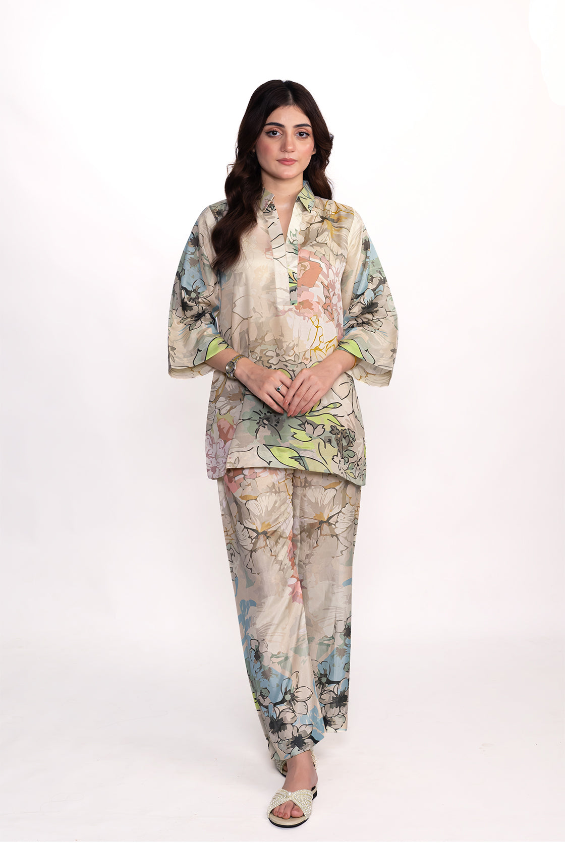 Cassia Printed Swiss Lawn Co-Ord Set