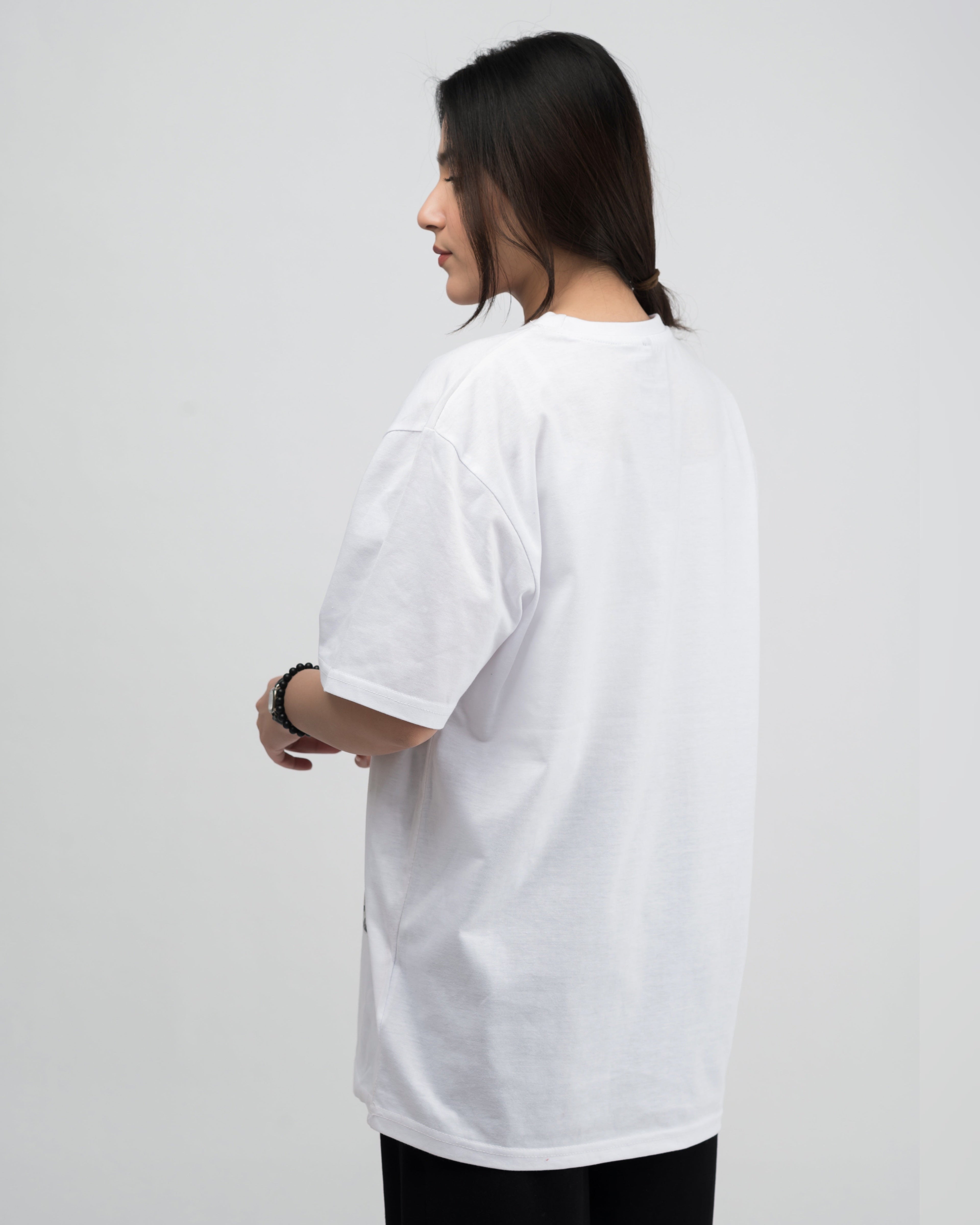 Bear Bites Graphic Drop Shoulder Oversized T-shirt