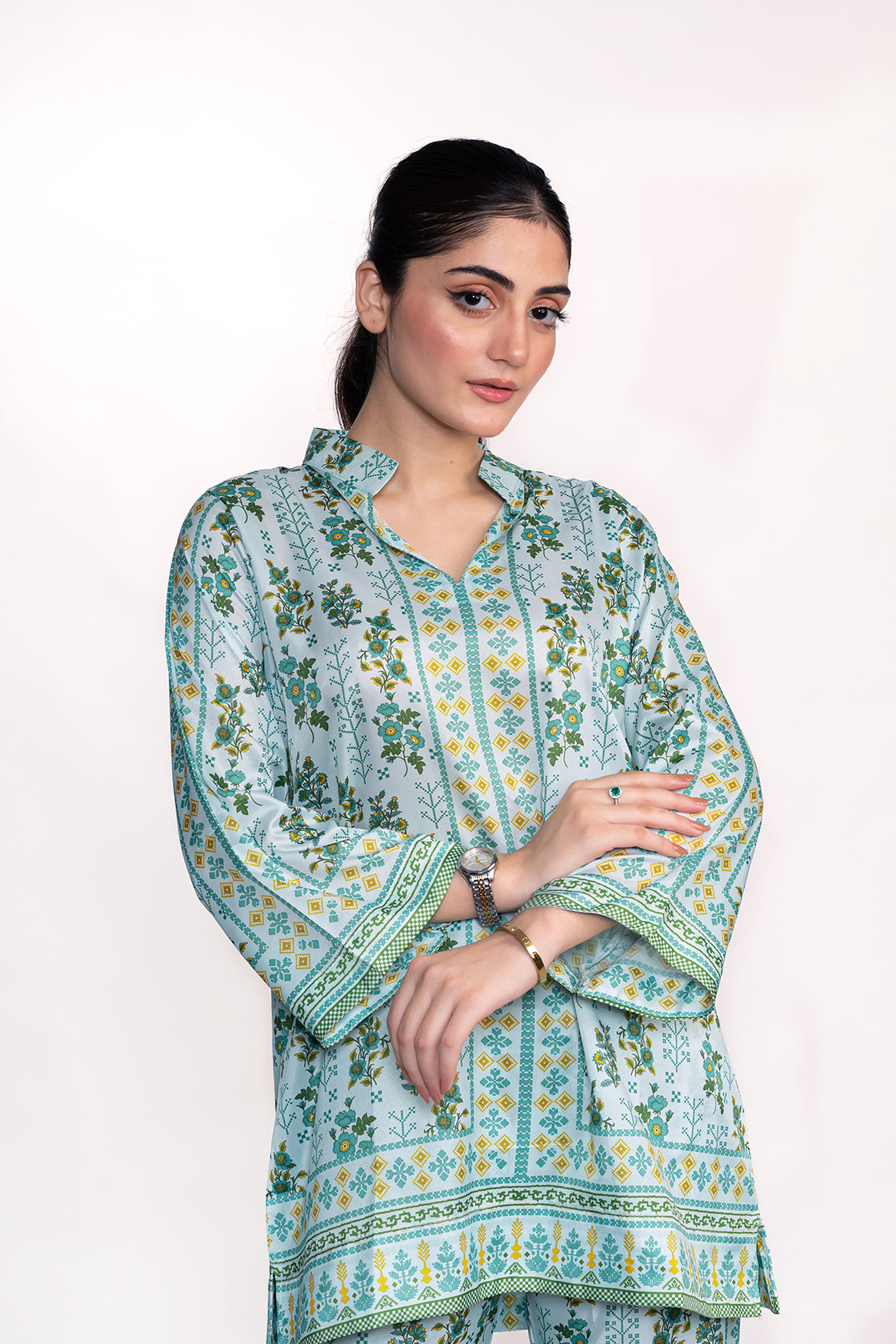 Calla Lily Printed Swiss Lawn Co-Ord Set