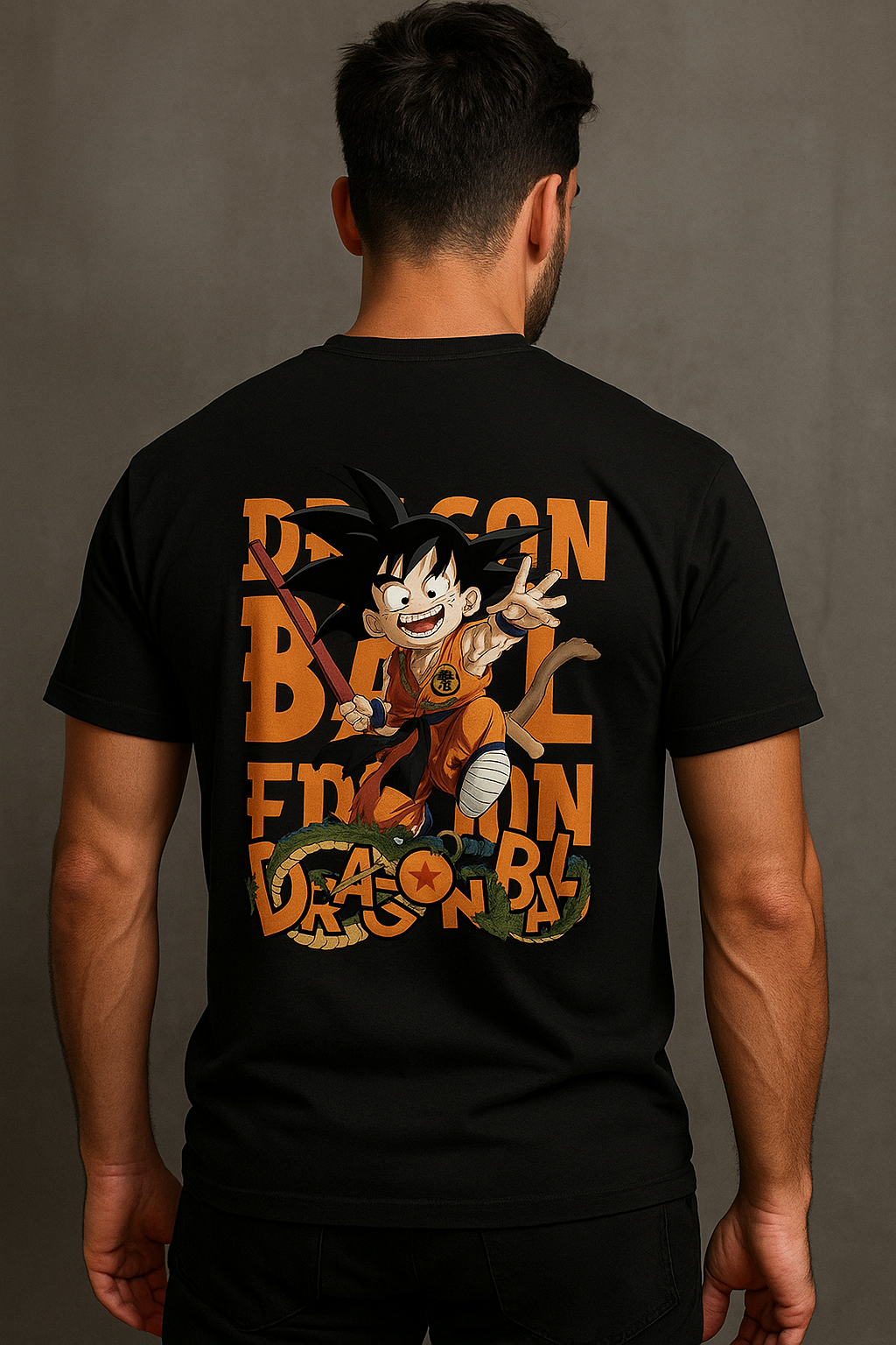 Dragon Ball Z Graphic Drop Shoulder Oversized Tee