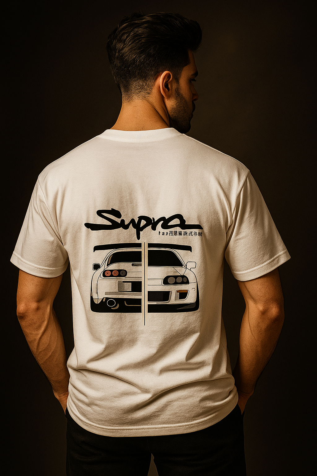 Supra Graphic Drop Shoulder Oversized Tee White