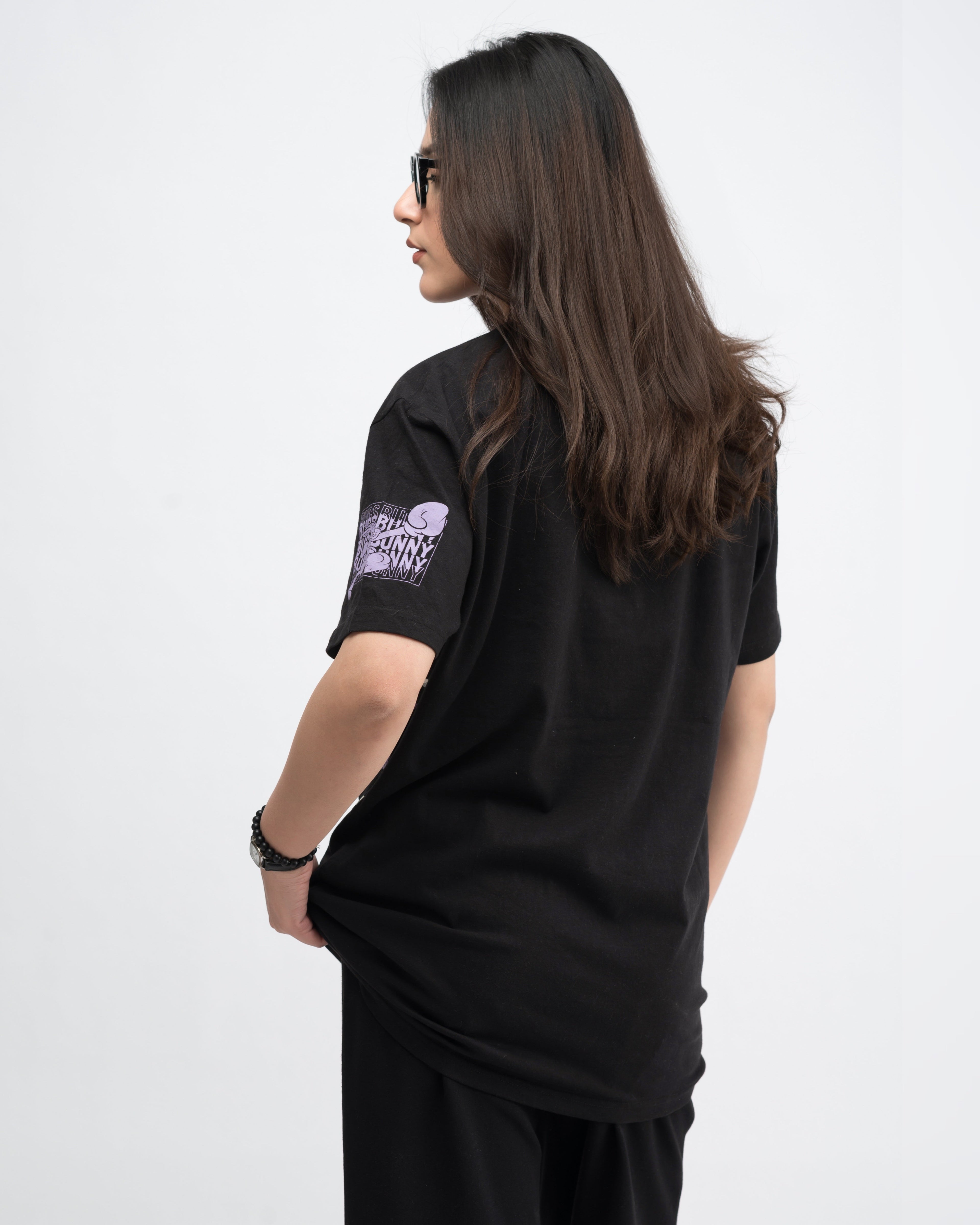 Bugs Bunny Graphic Drop Shoulder Oversized T-shirt