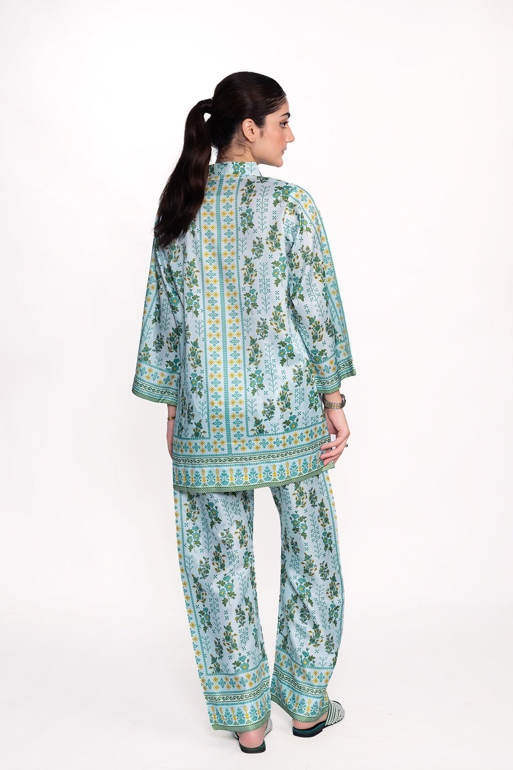 Calla Lily Printed Swiss Lawn Co-Ord Set