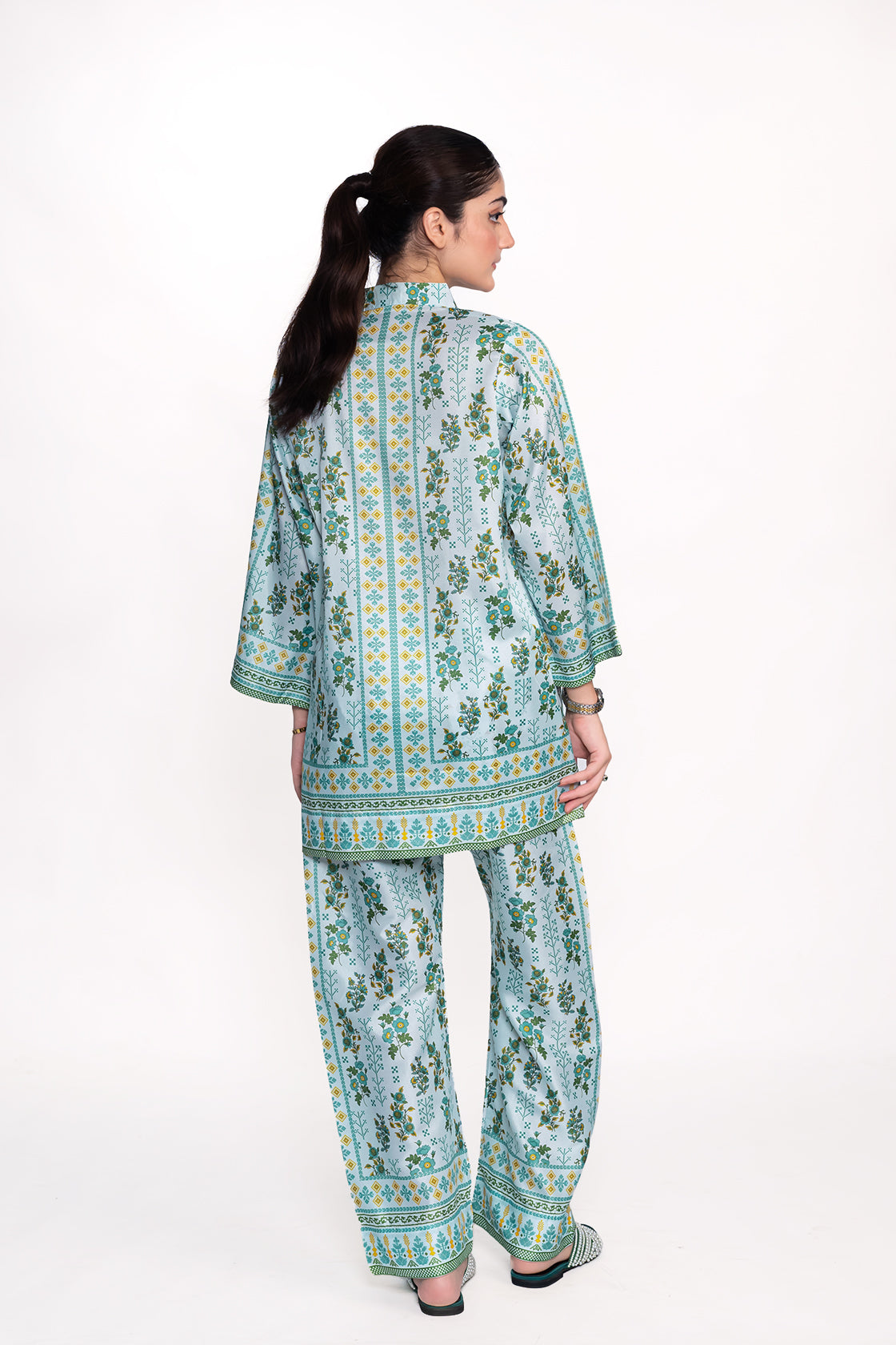 Calla Lily Printed Swiss Lawn Co-Ord Set