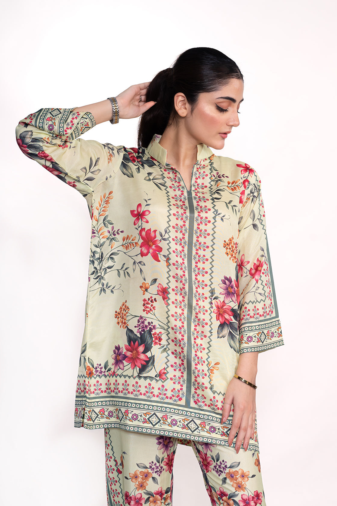 Camellia Printed Swiss Lawn Co-Ord Set