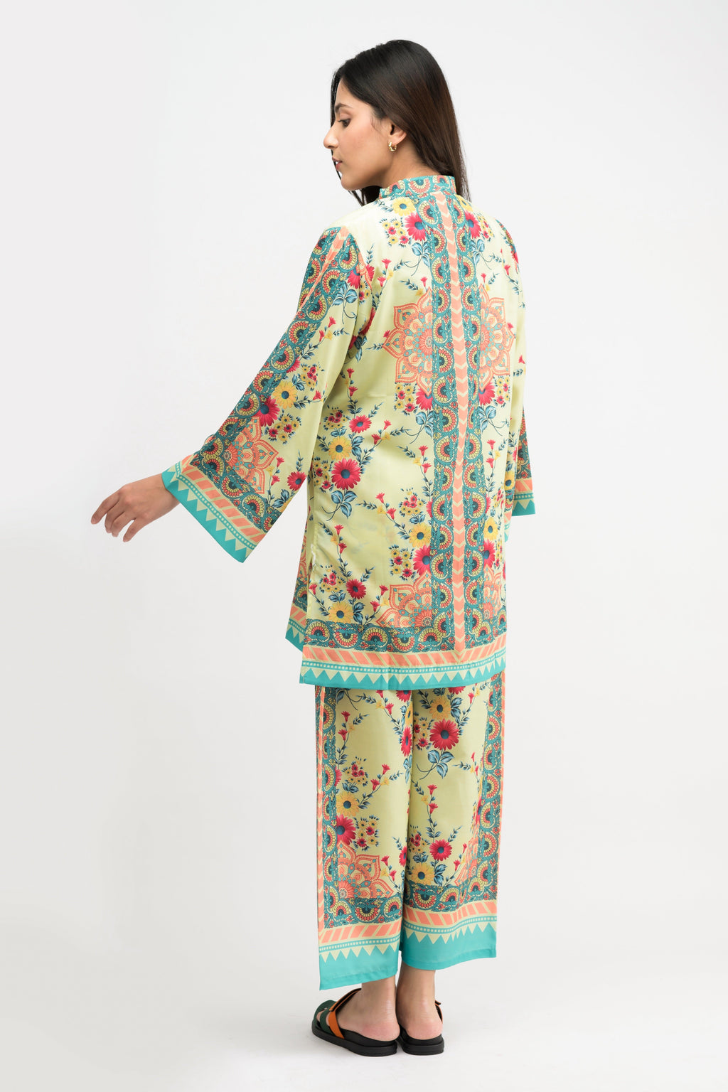 Emerino Printed Swiss Lawn Co-Ord Set