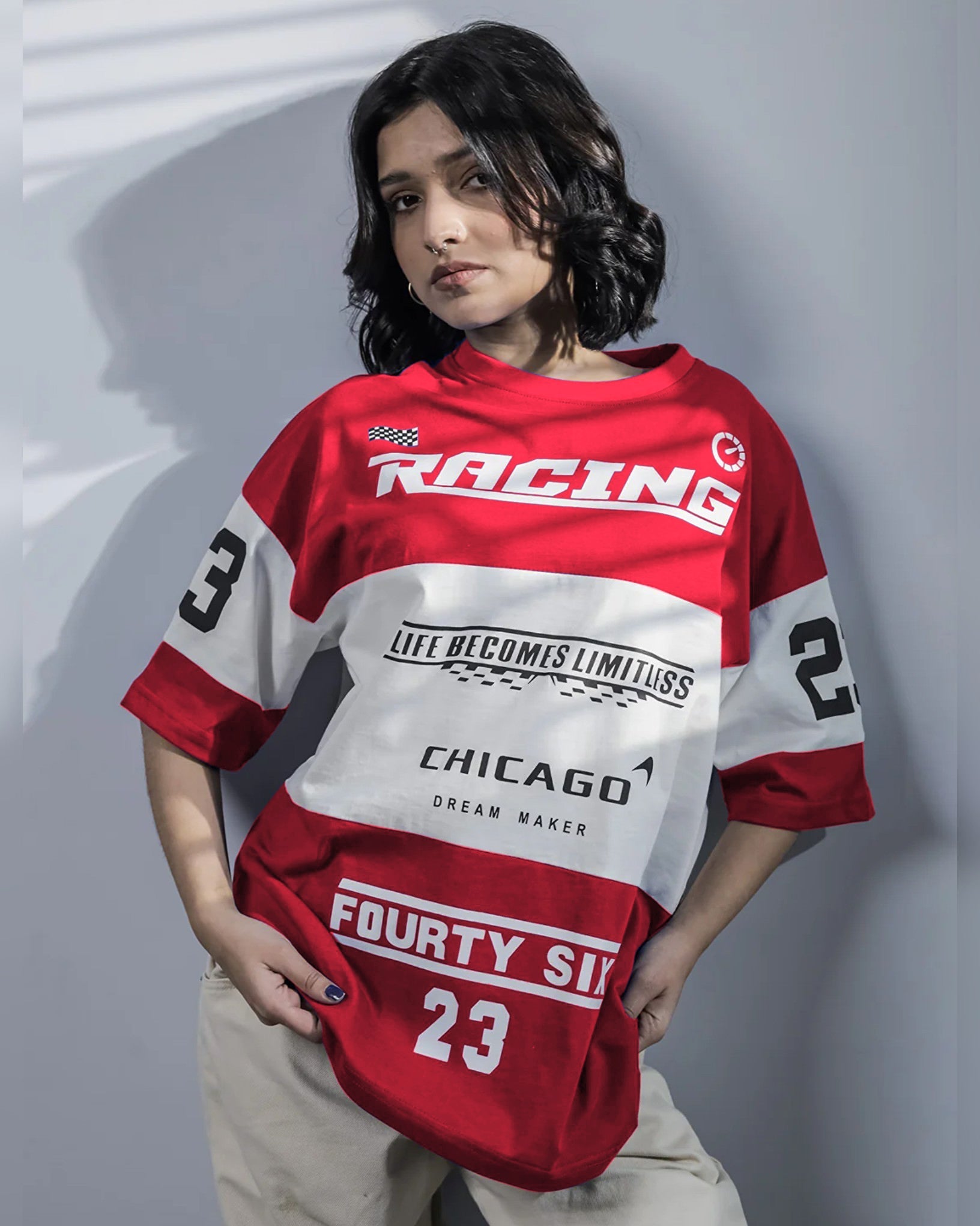 RF Chicago Dryfit Oversized Jersey Red