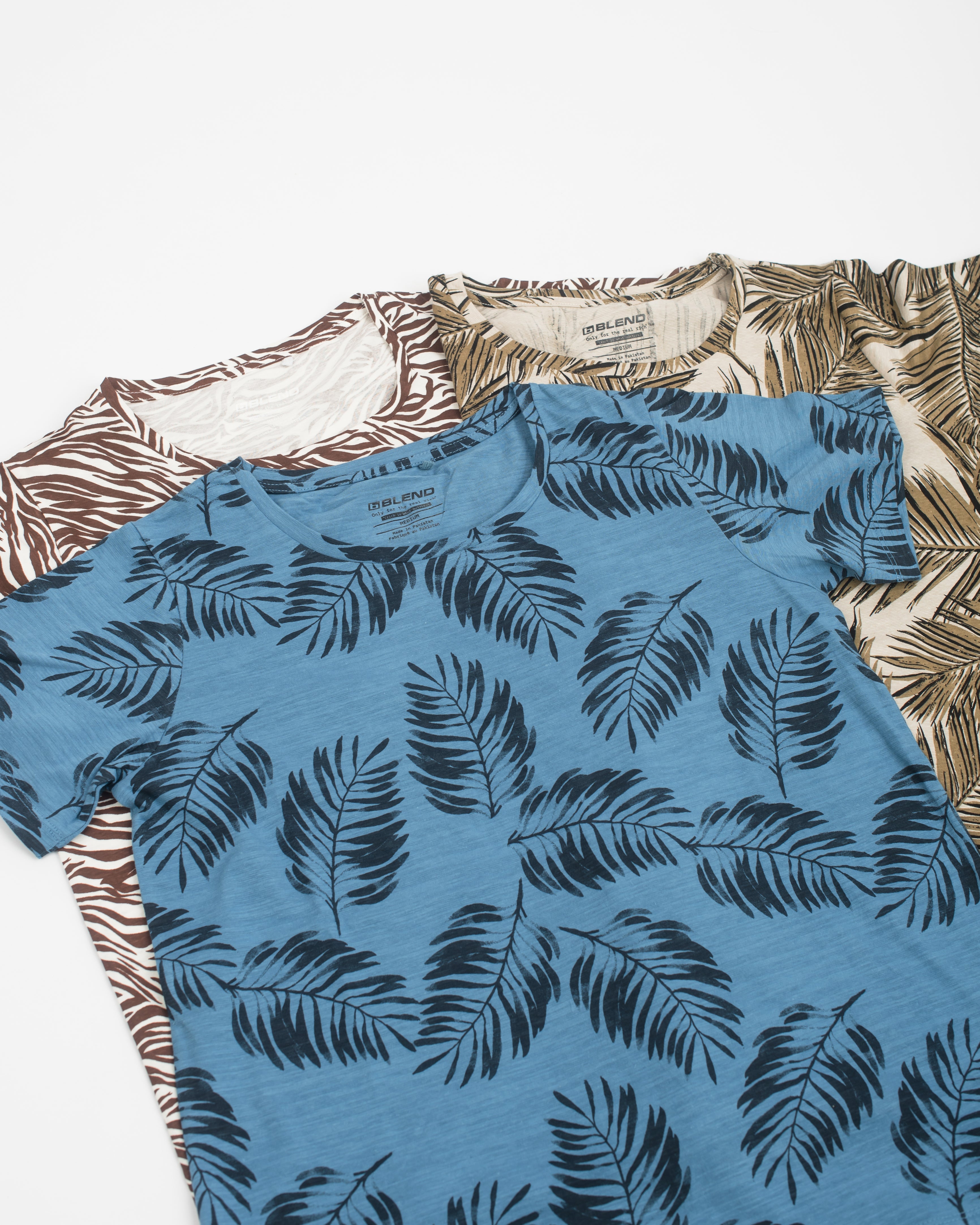 Pack Of 3 Printed Short Sleeve Tops Combo-2