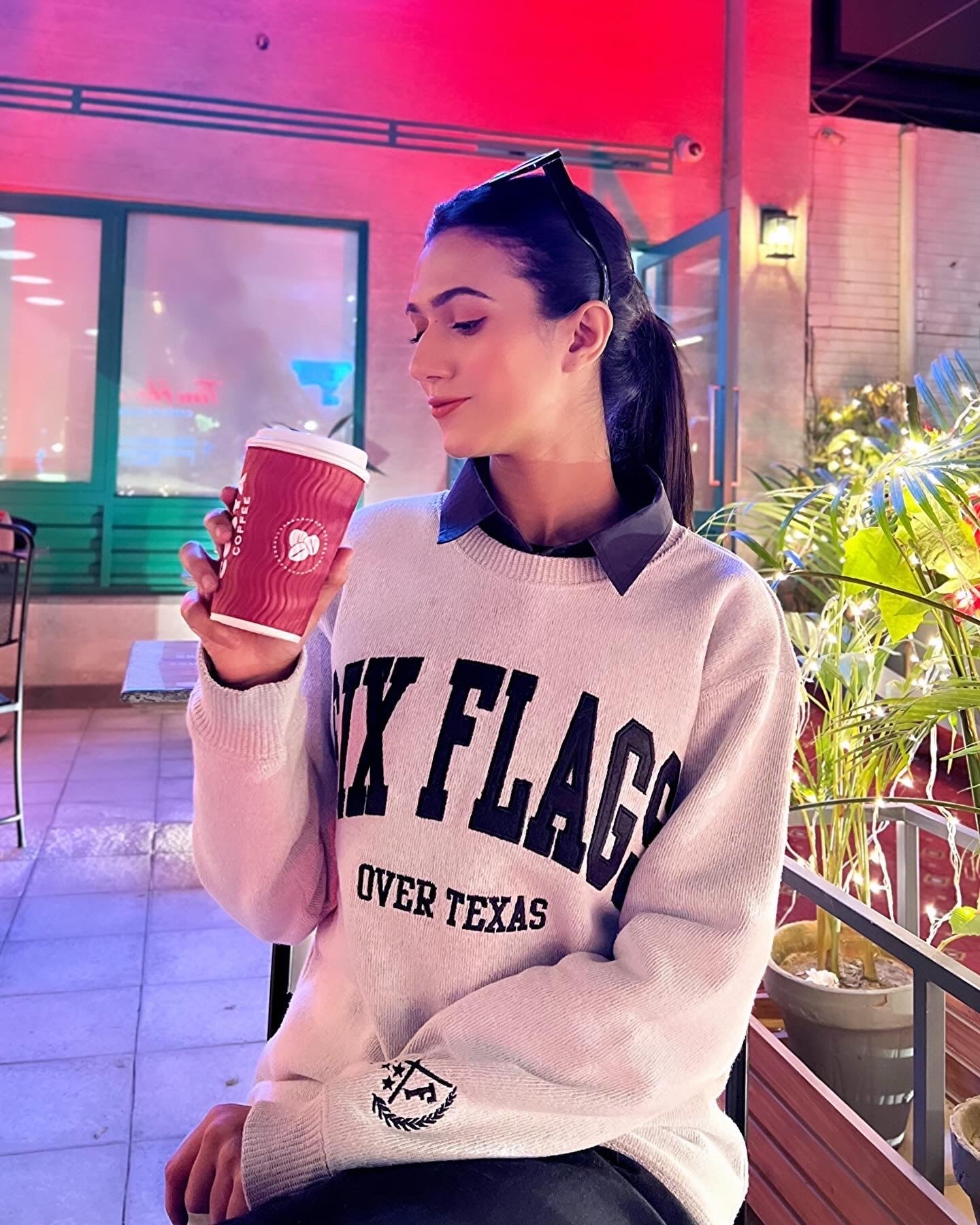 Six Flag Embroidered Irish Knitted Sweater