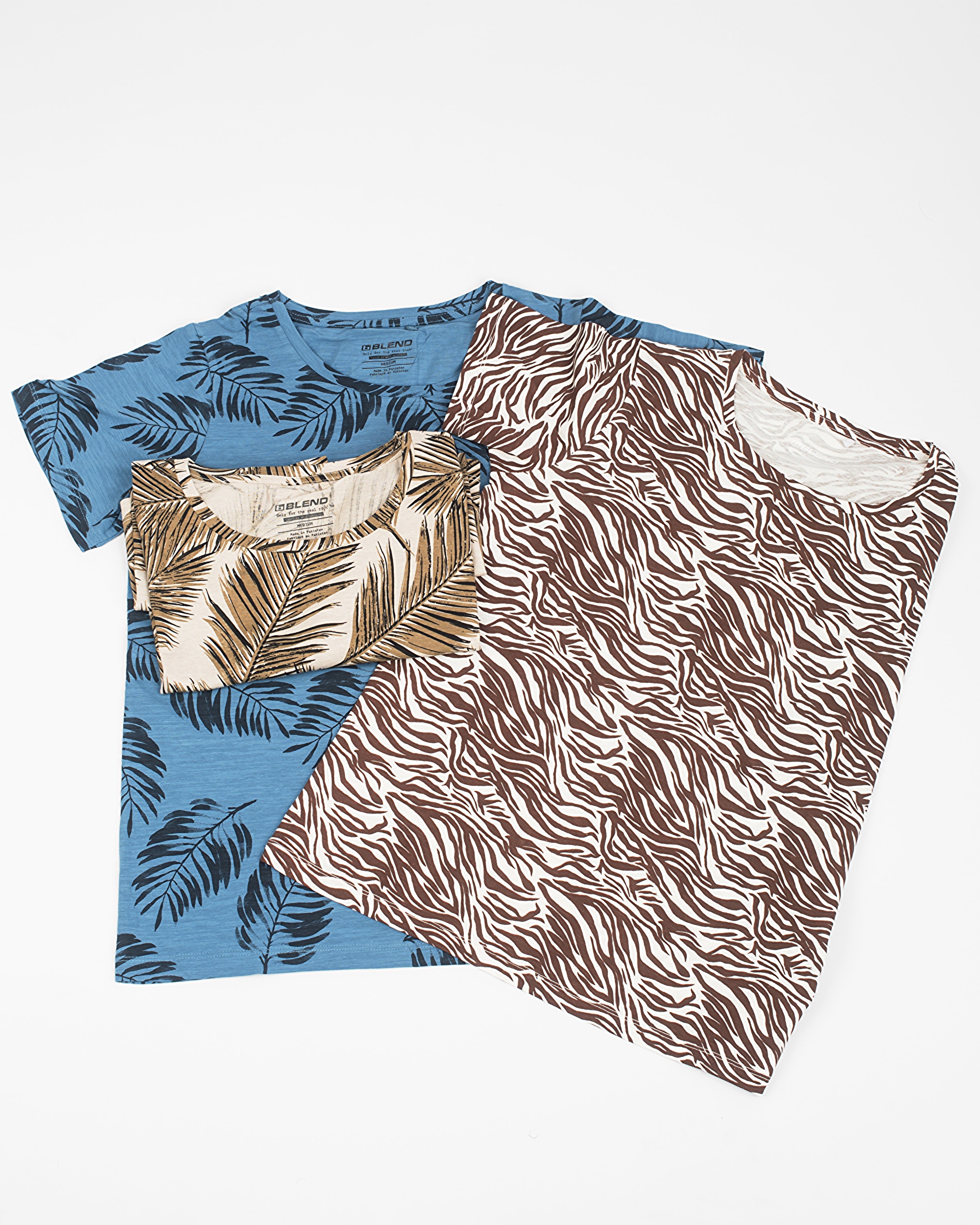Pack Of 3 Printed Short Sleeve Tops Combo-2