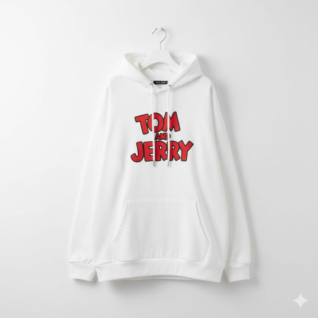 Tom&Jerry Design Graphic Hoodie