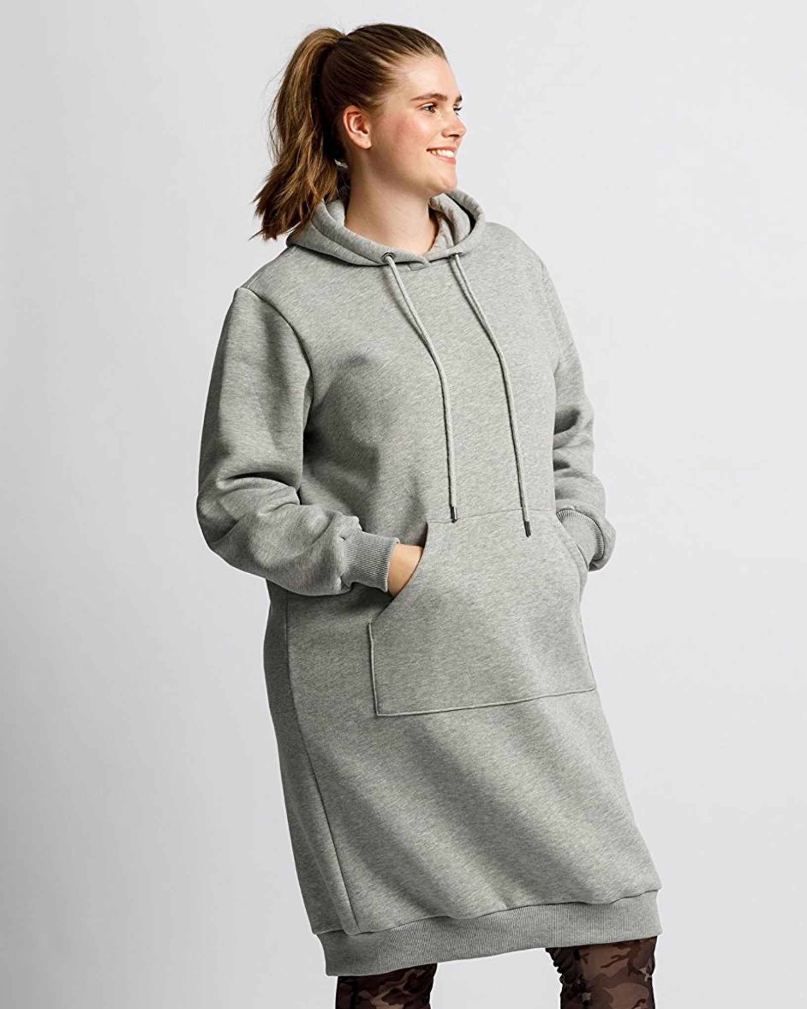Long Winter Hood Grey