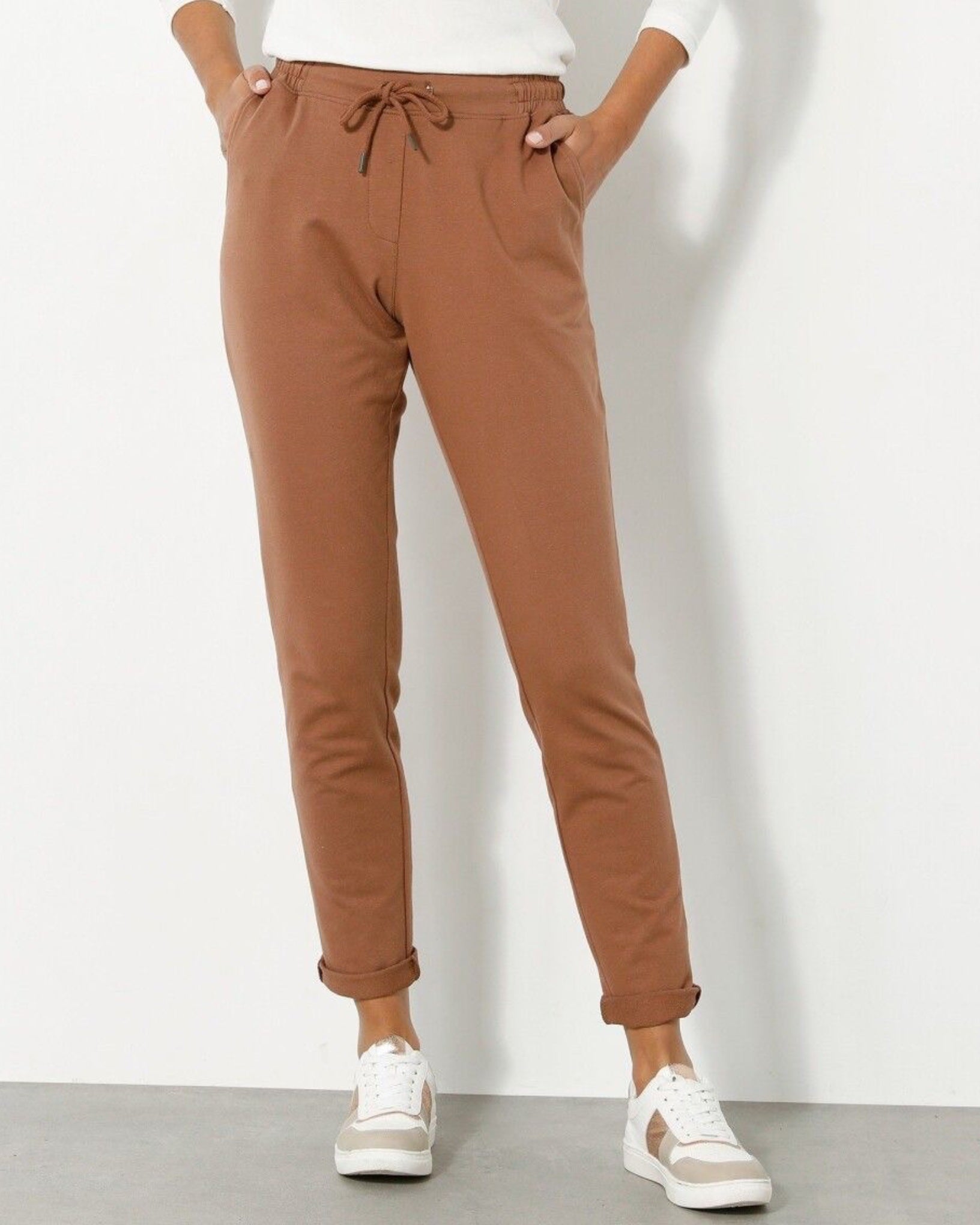 Comfort Stretch Summer Trouser Pant Brown